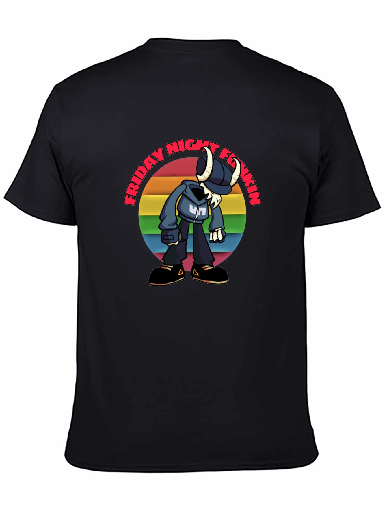 Friday Night Funkin Tabi Rainbow Graphic T-Shirt