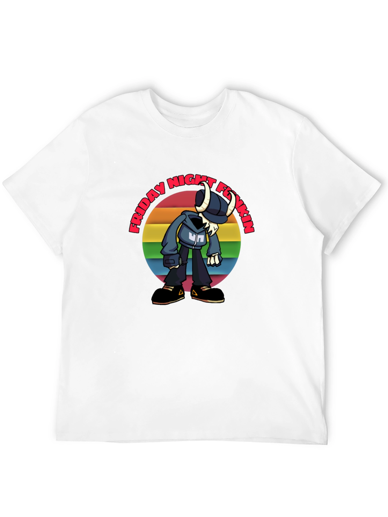 Friday Night Funkin Tabi Rainbow Graphic T-Shirt