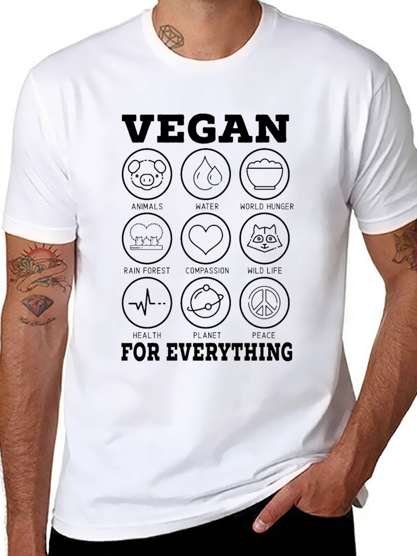 Vegan for Everything Graphic T-Shirt