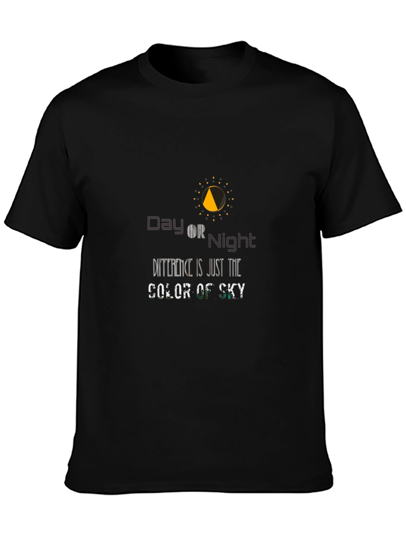 Day or Night Graphic Print T-Shirt