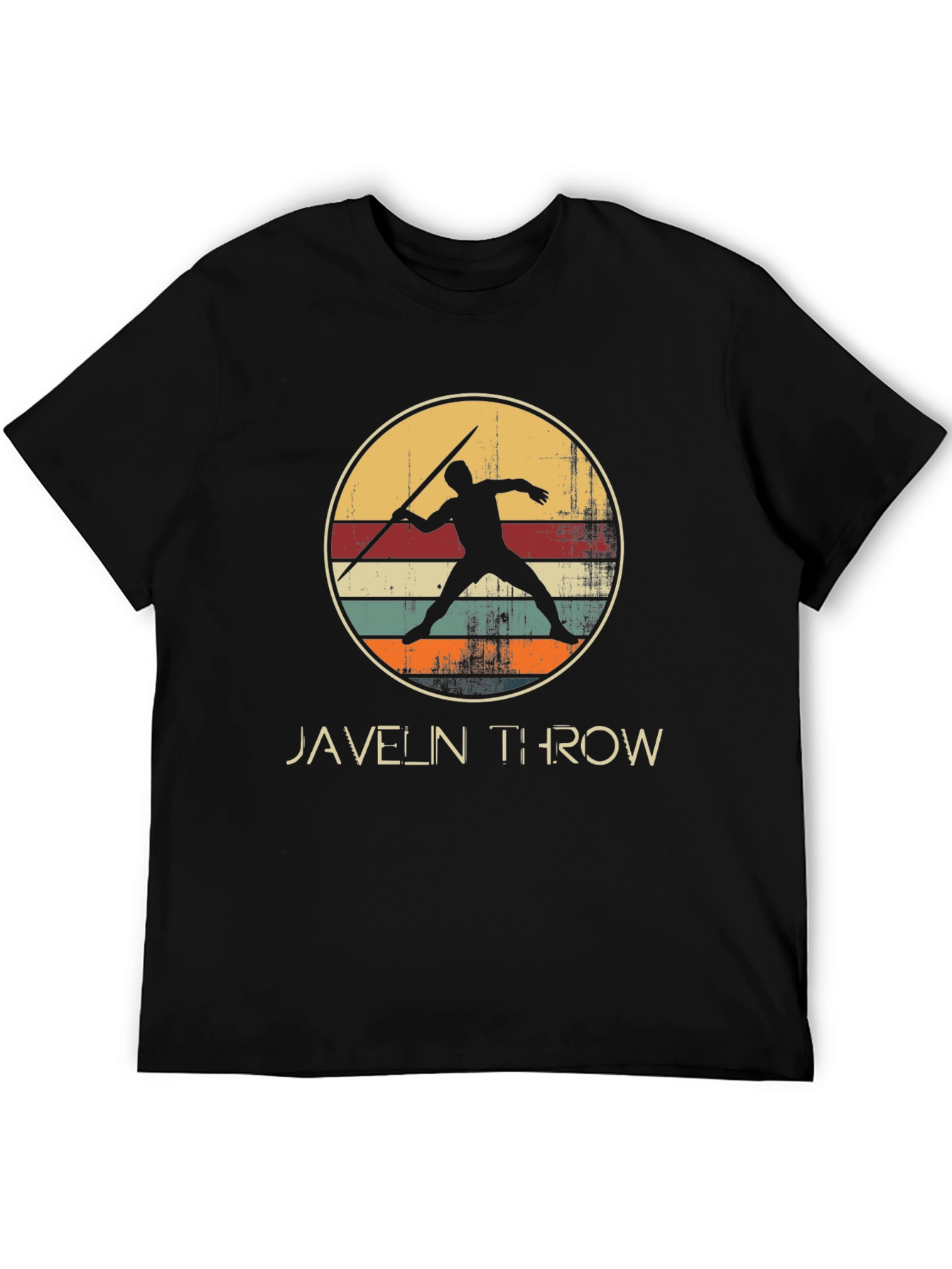 Javelin Throw Retro Style Graphic Tee