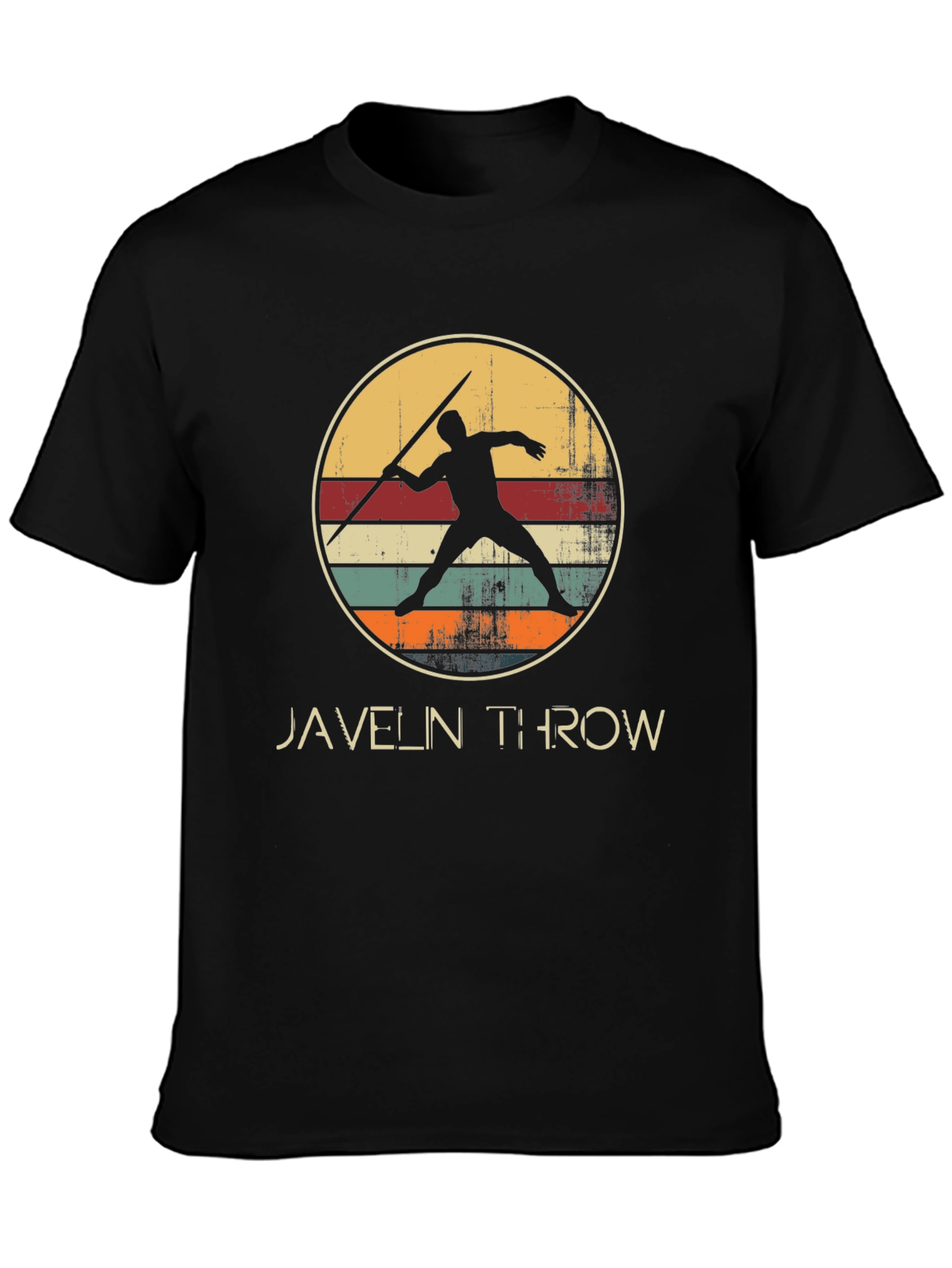 Javelin Throw Retro Style Graphic Tee