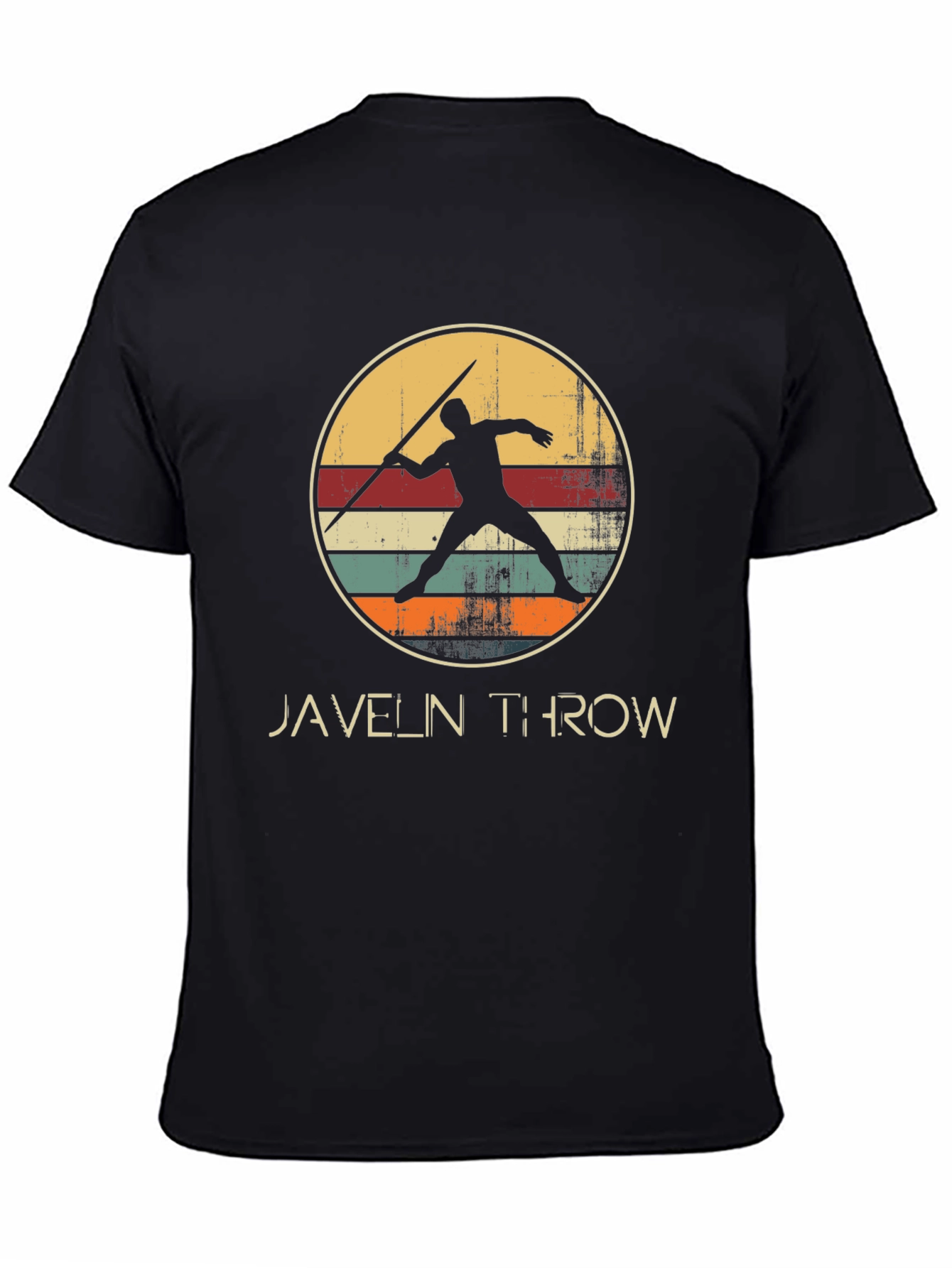 Javelin Throw Retro Style Graphic Tee
