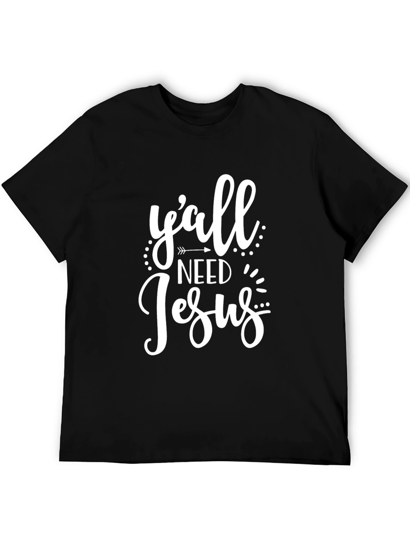 Yall Need Jesus Black Graphic Tee