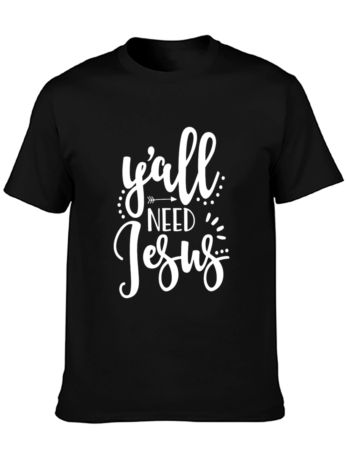 Yall Need Jesus Black Graphic Tee