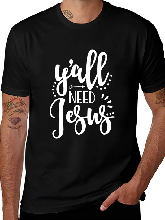 Yall Need Jesus Black Graphic Tee