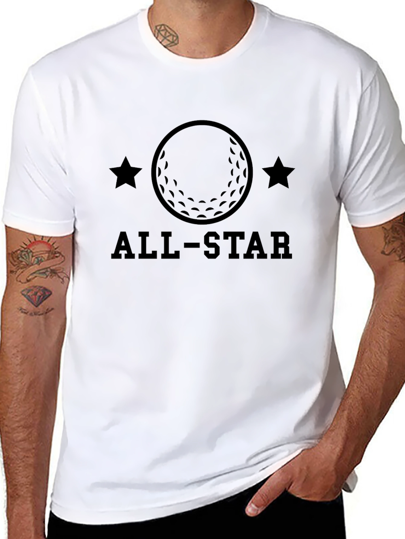 All-Star Golf Ball Graphic T-Shirt