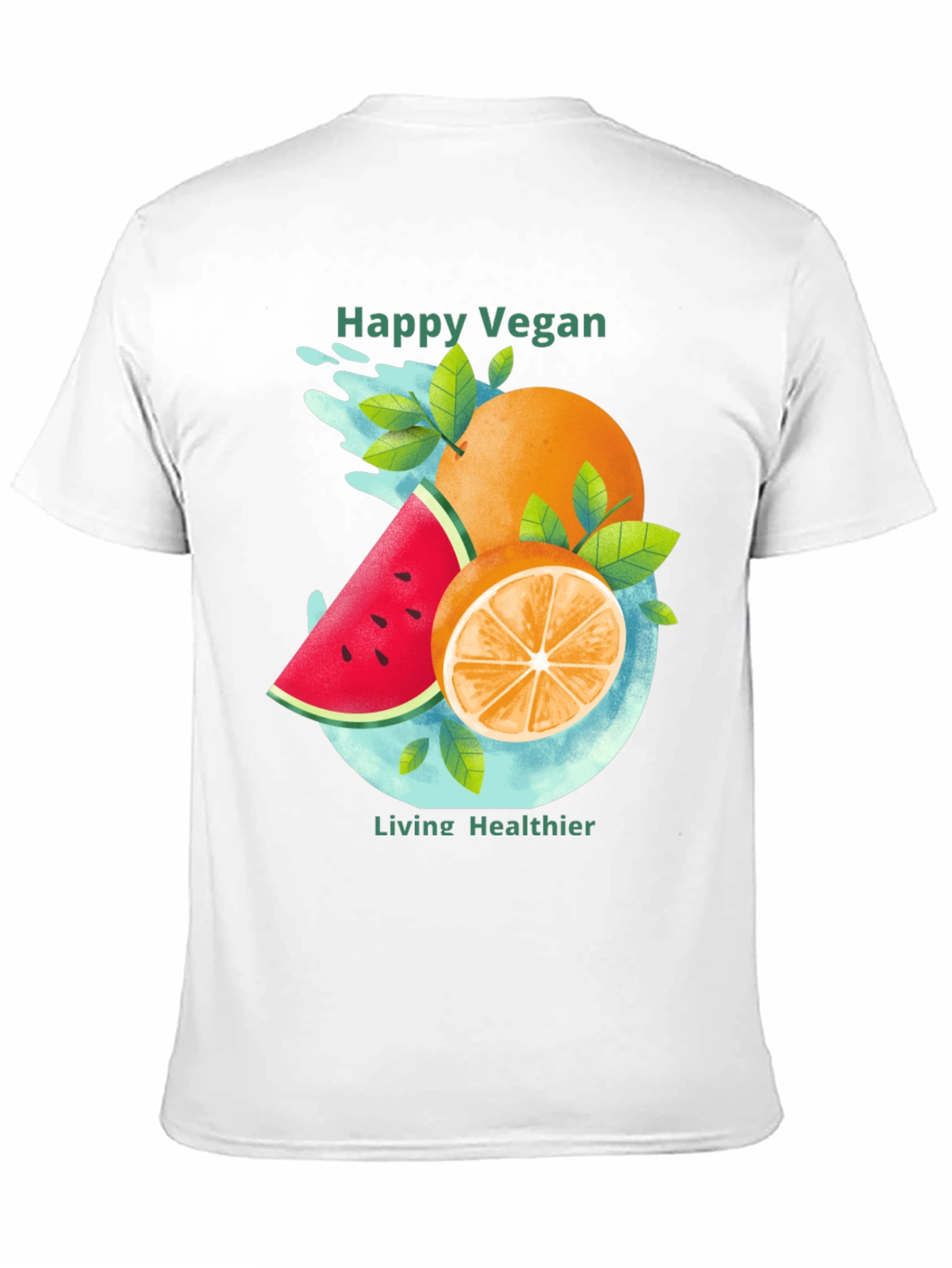 Happy Vegan T-Shirt: Healthy Lifestyle Apparel