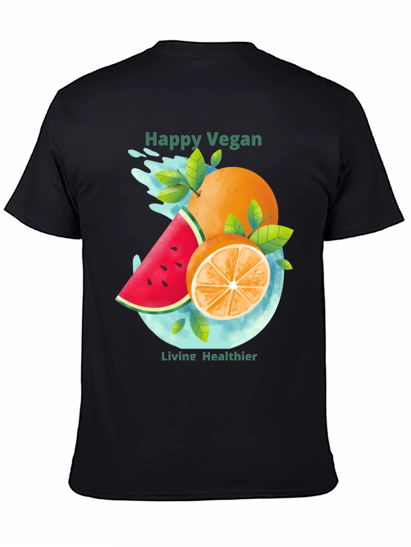 Happy Vegan T-Shirt: Healthy Lifestyle Apparel