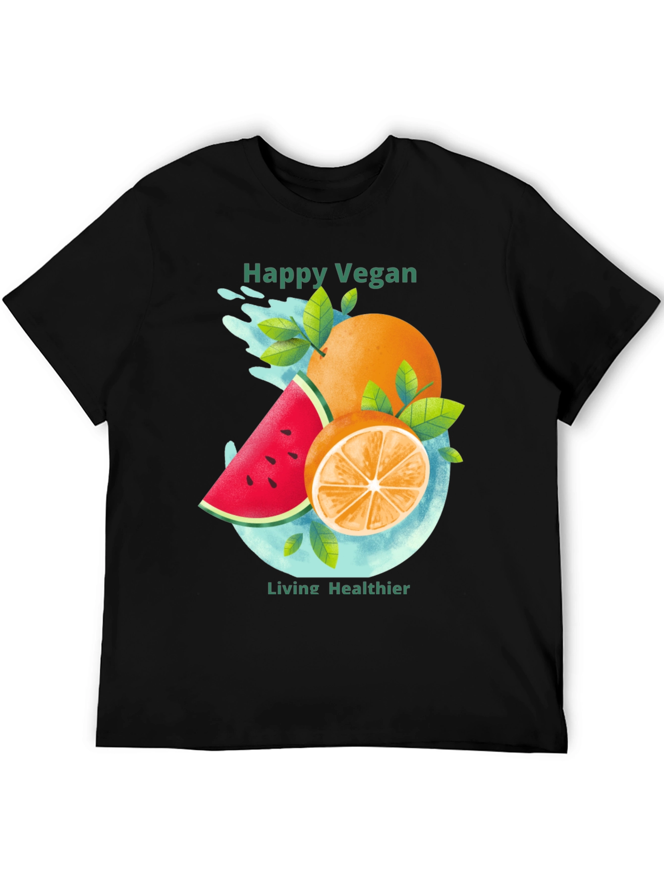 Happy Vegan T-Shirt: Healthy Lifestyle Apparel