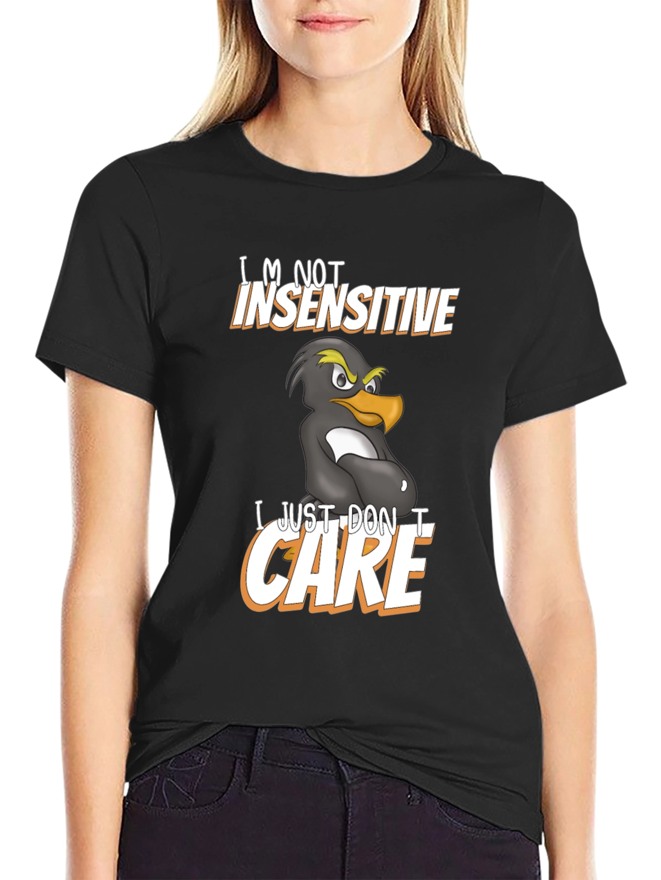 Funny Im Not Insensitive Penguin Graphic T-Shirt
