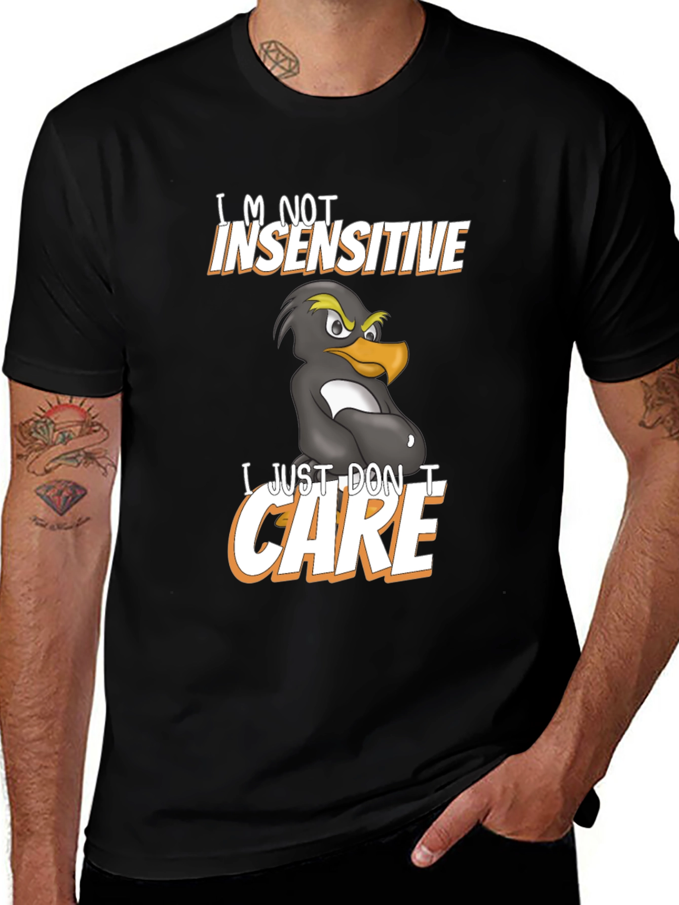Funny Im Not Insensitive Penguin Graphic T-Shirt