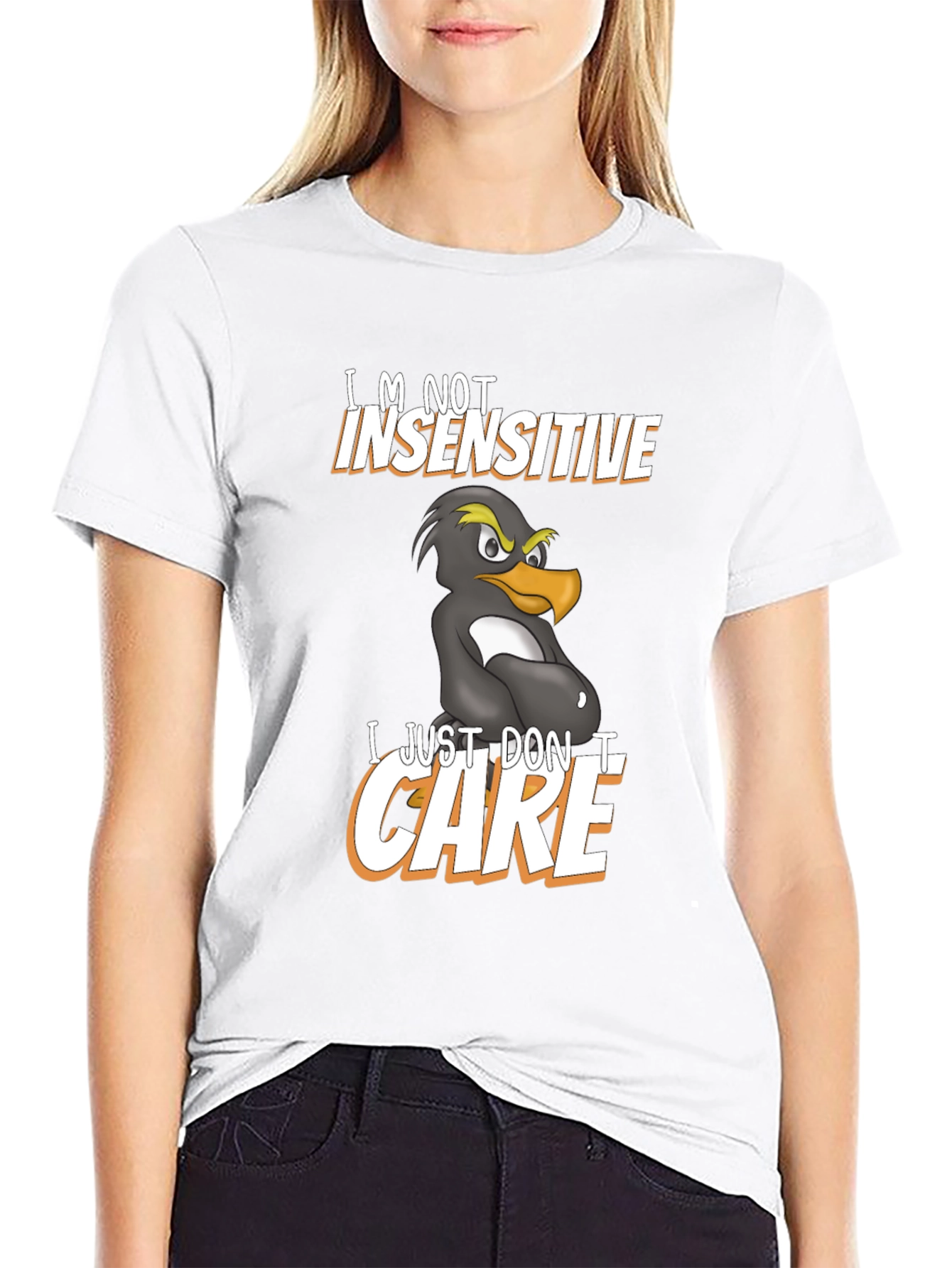 Funny Im Not Insensitive Penguin Graphic T-Shirt