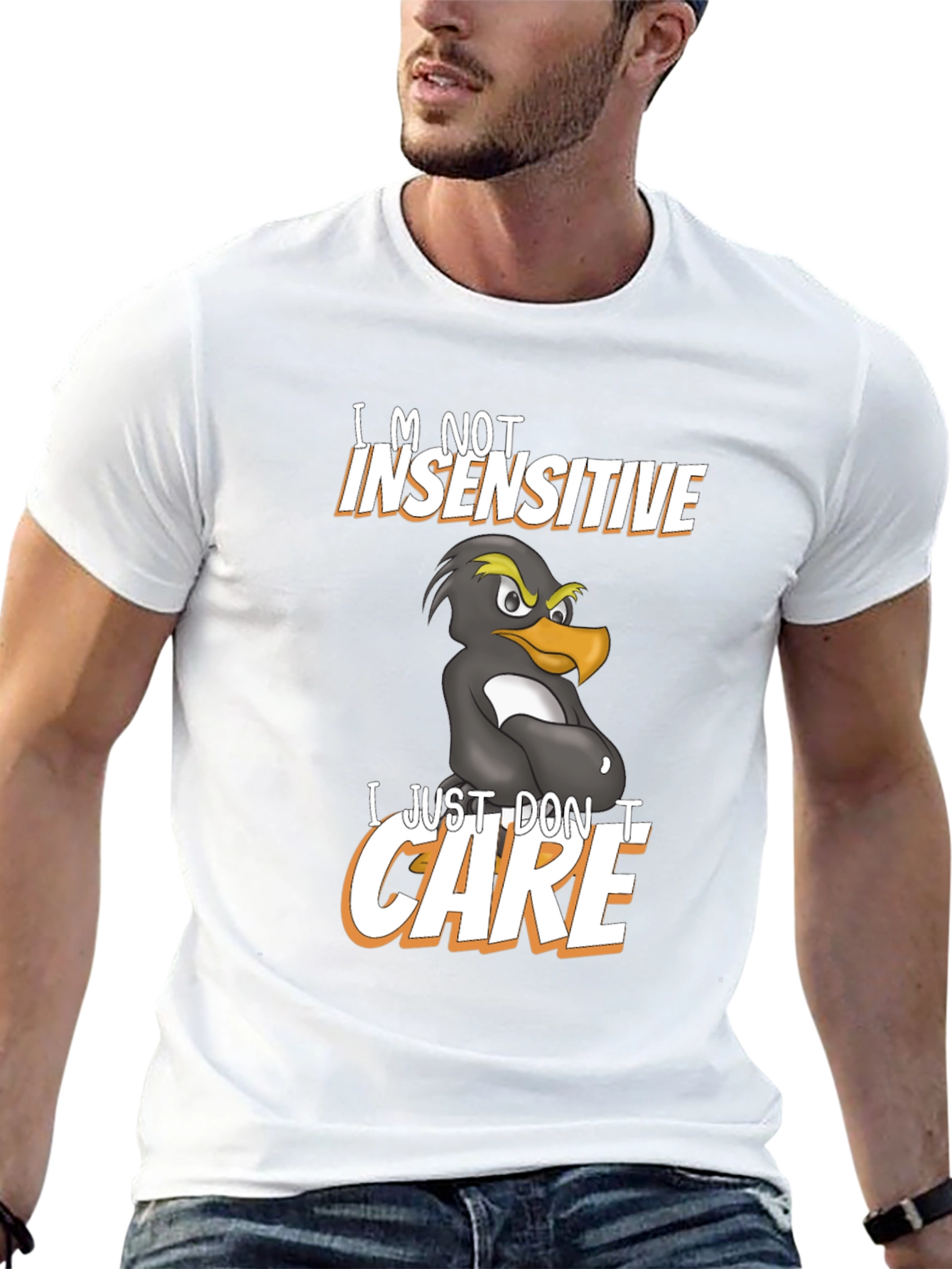 Funny Im Not Insensitive Penguin Graphic T-Shirt
