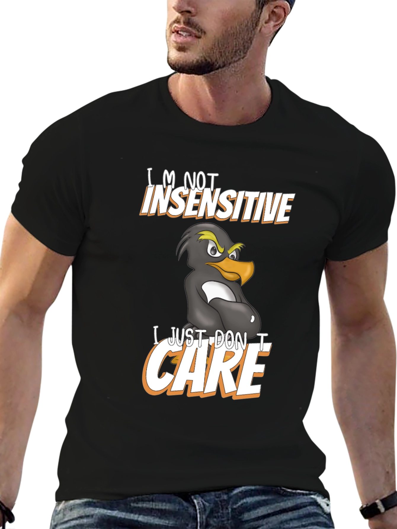Funny Im Not Insensitive Penguin Graphic T-Shirt