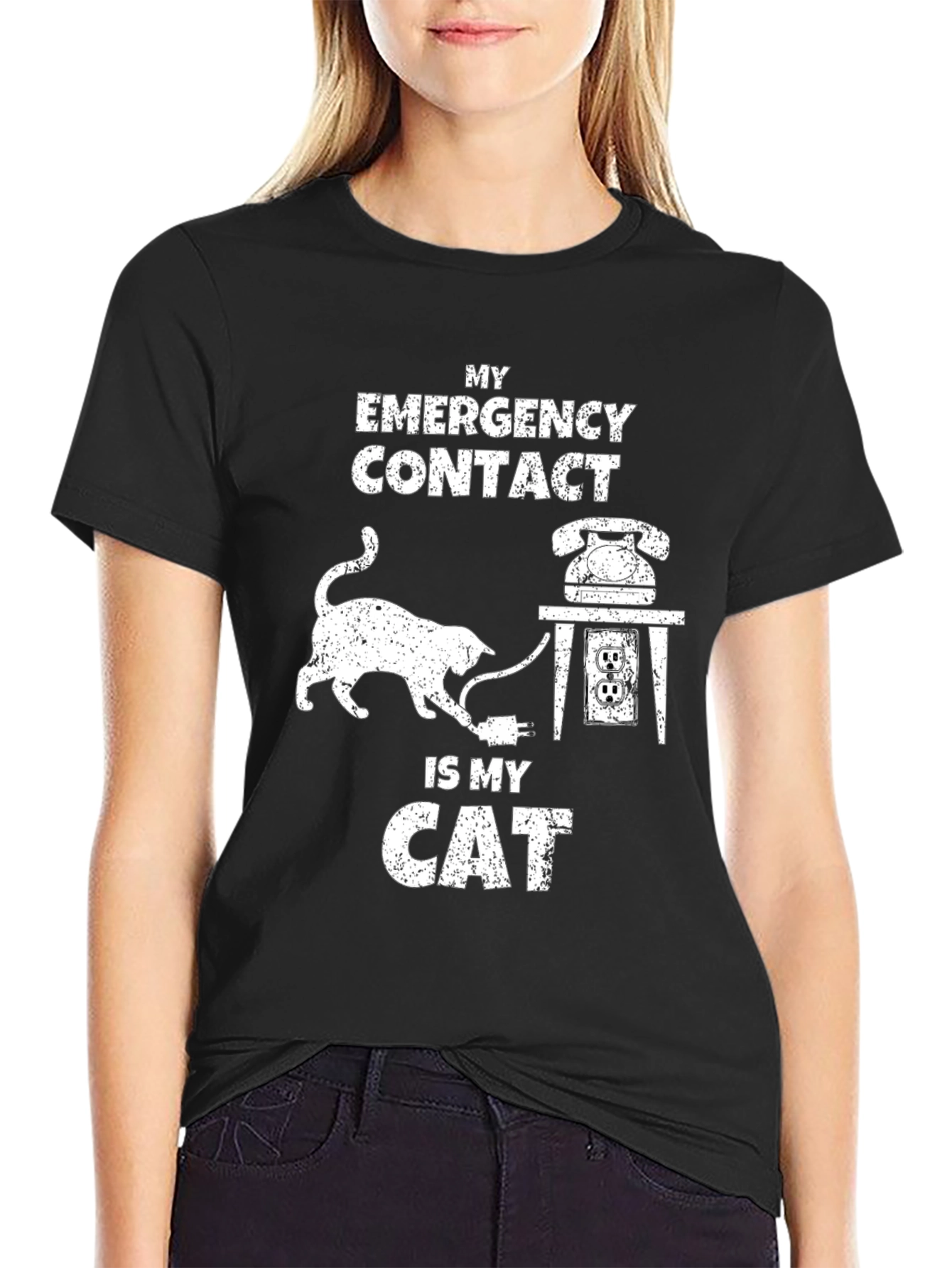 My Emergency Contact is My Cat T-Shirt