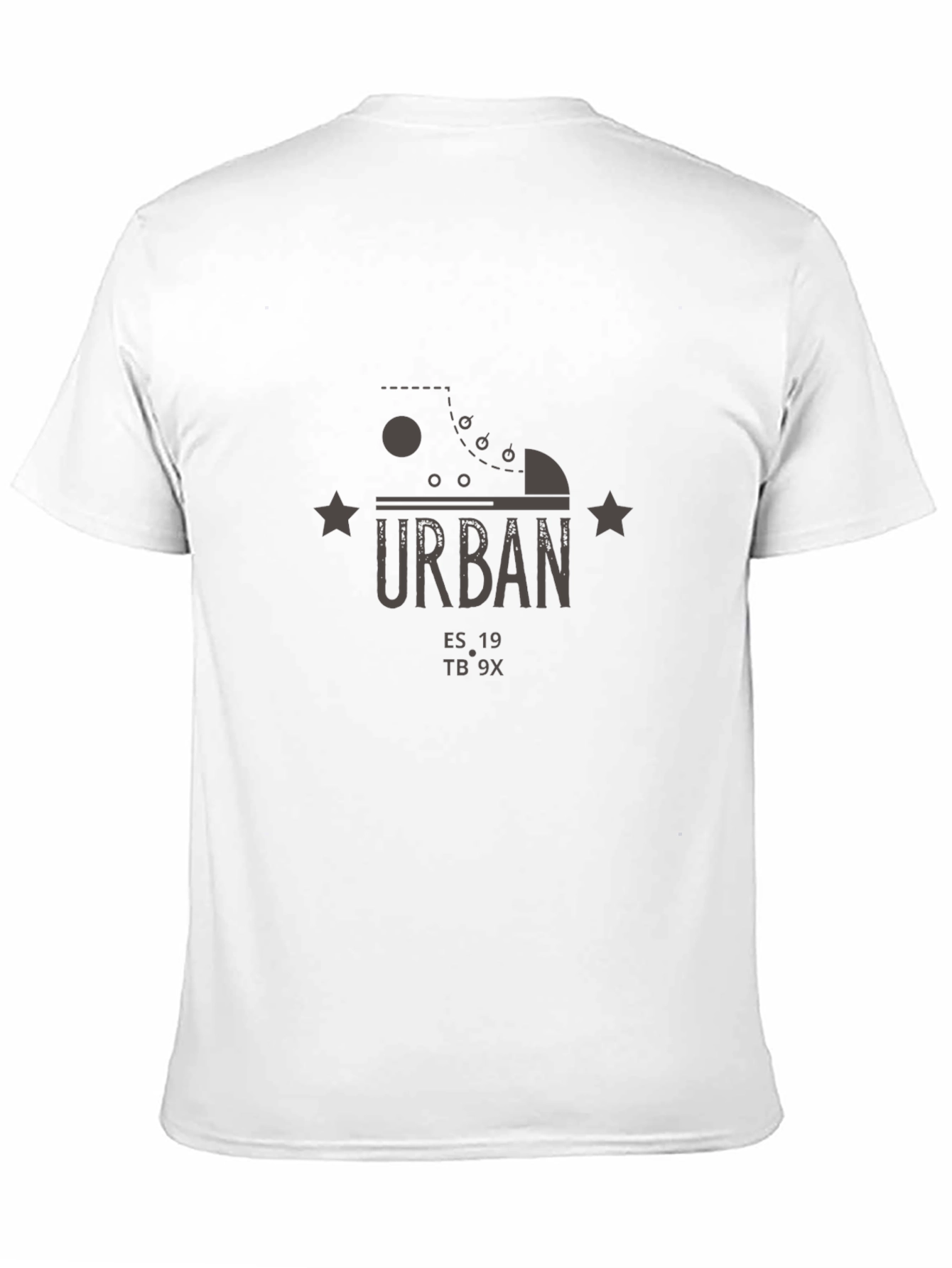 Urban Graphic Print Black T-Shirt