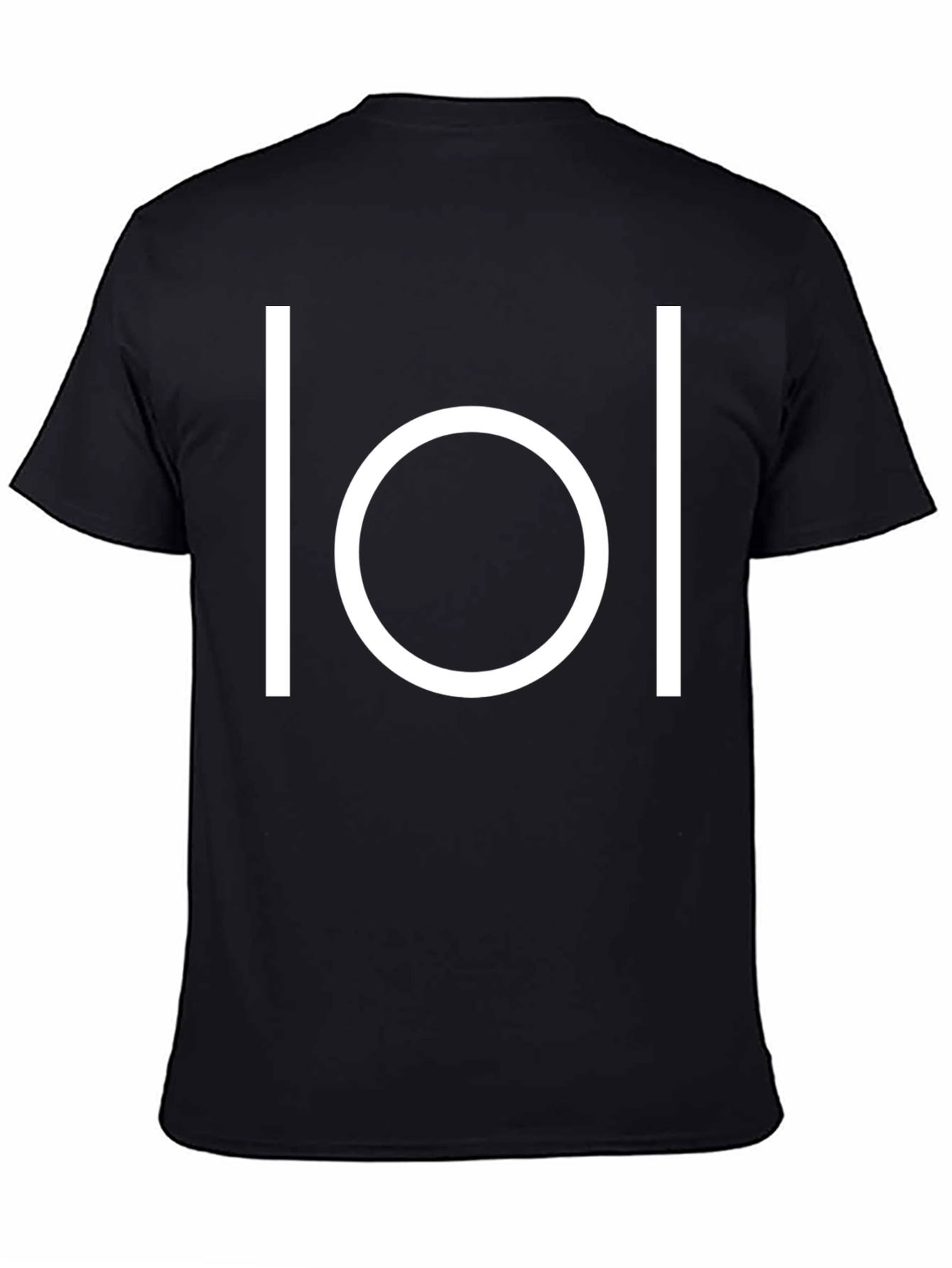 Minimalist LOL Symbol Black T-Shirt