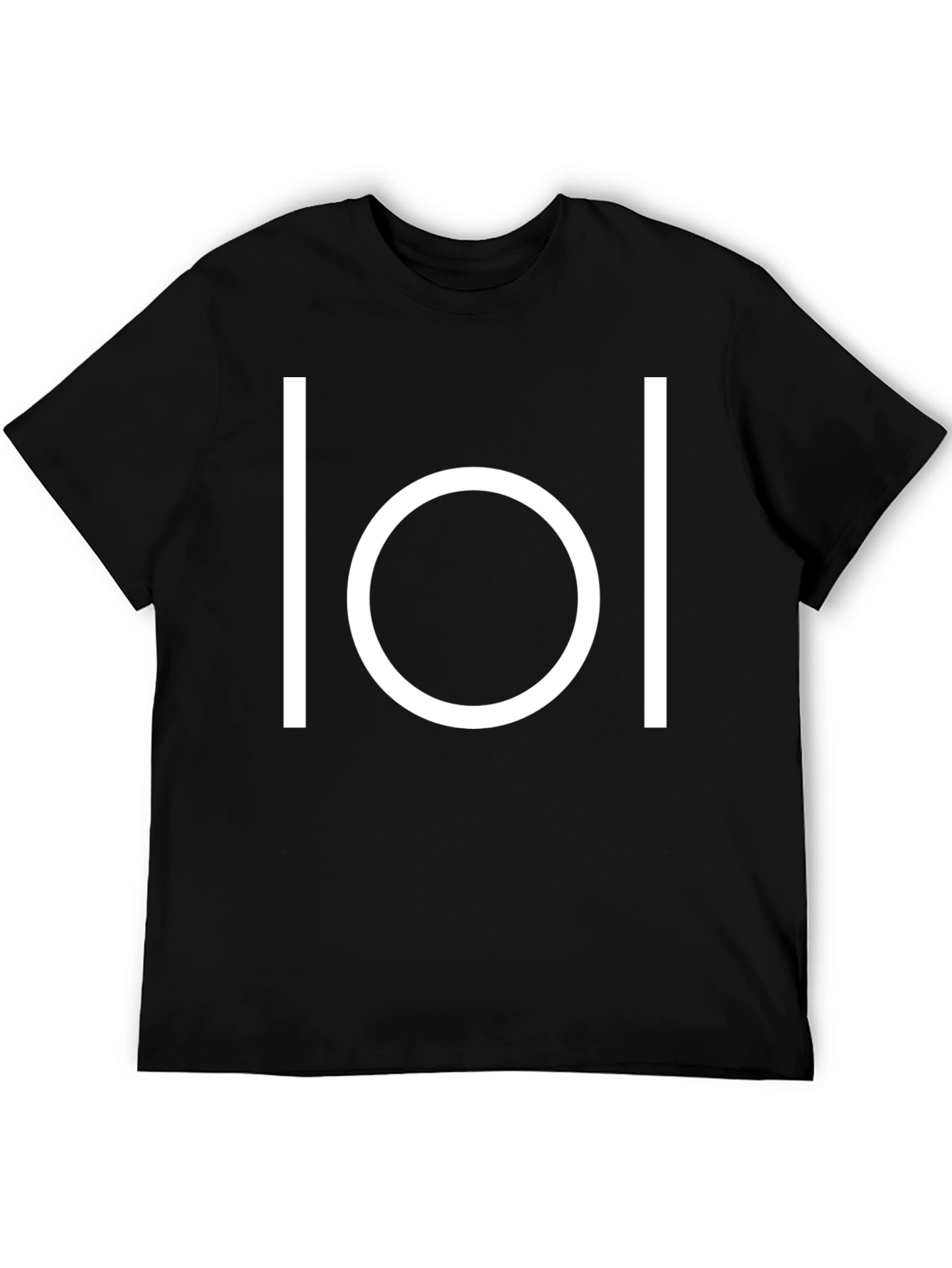 Minimalist LOL Symbol Black T-Shirt