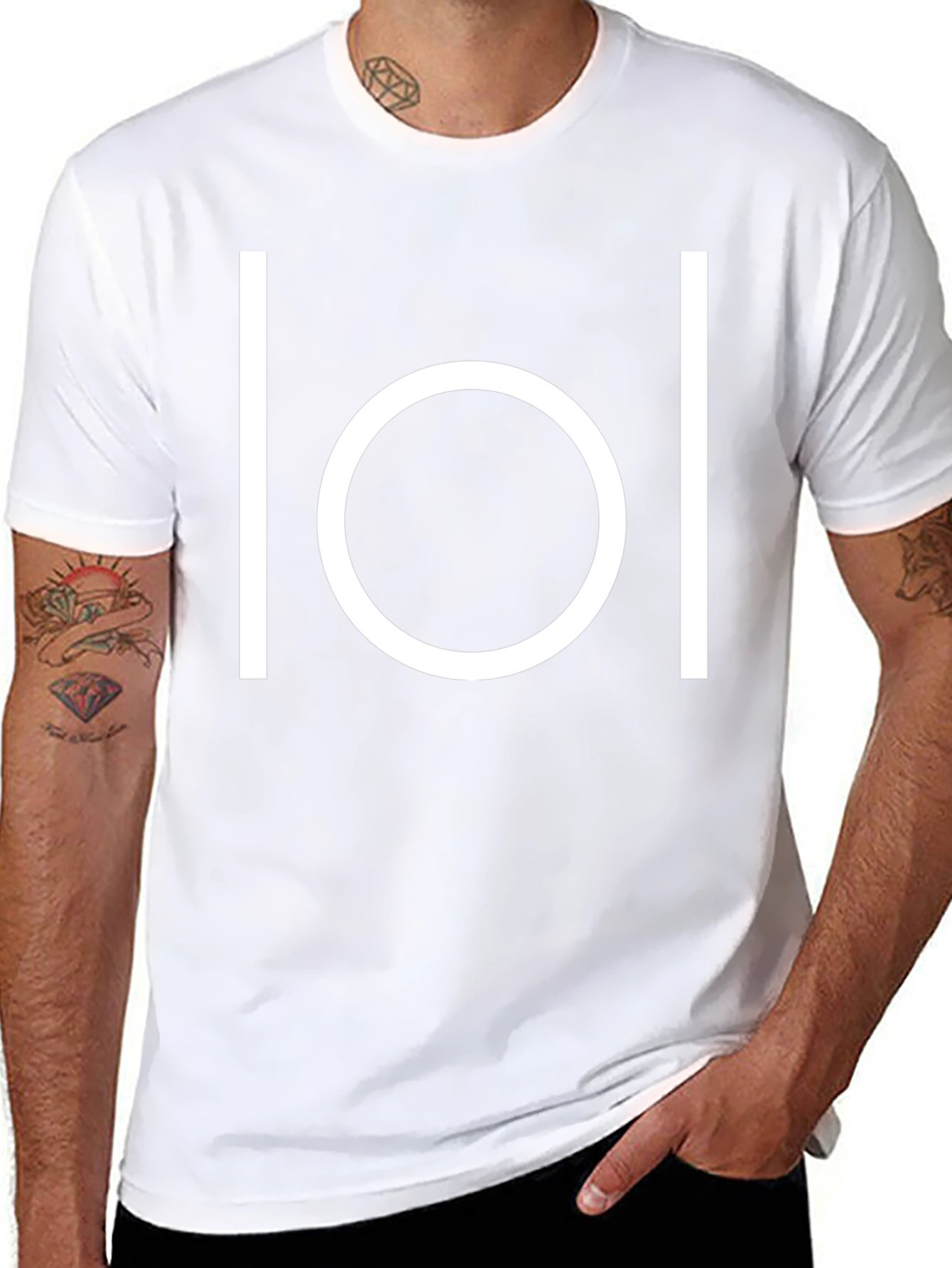 Minimalist LOL Symbol Black T-Shirt
