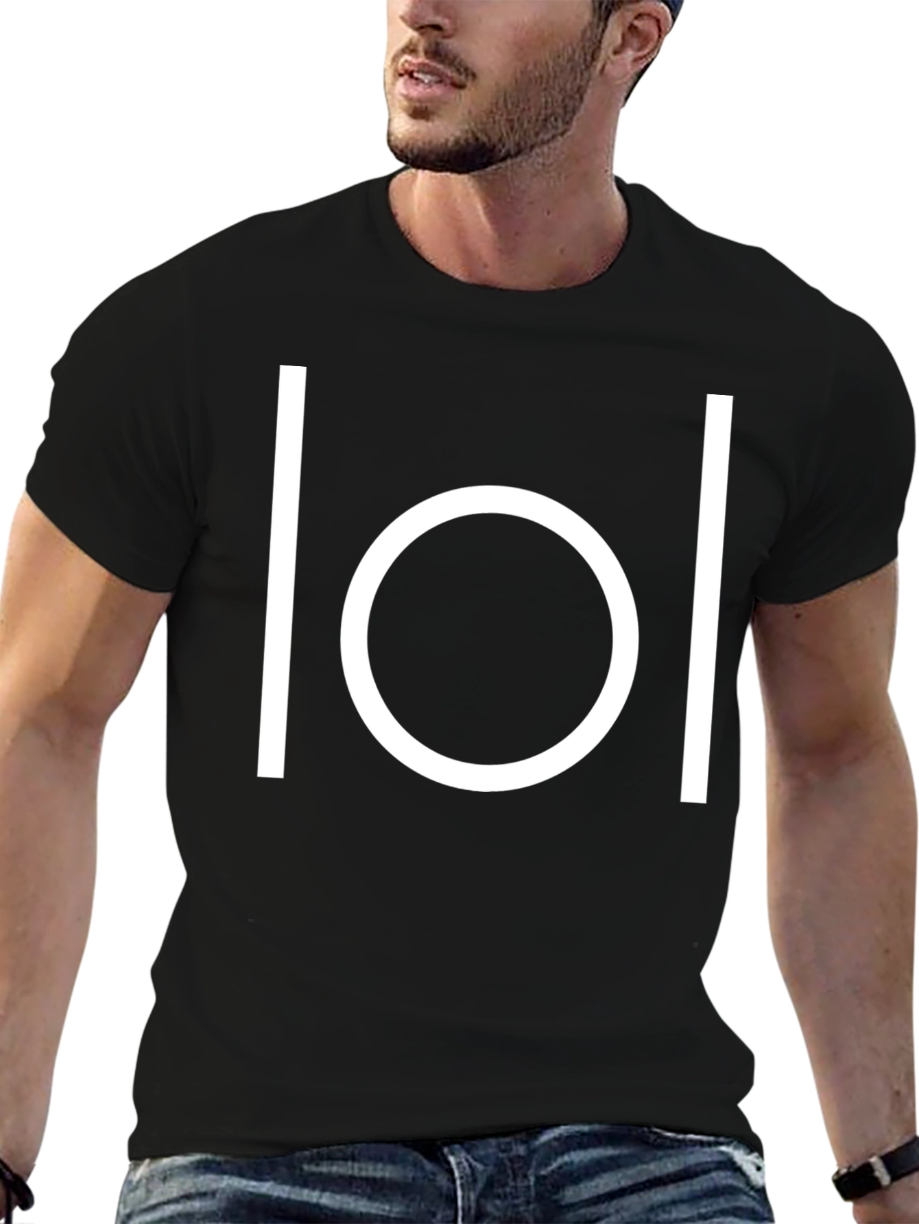 Minimalist LOL Symbol Black T-Shirt