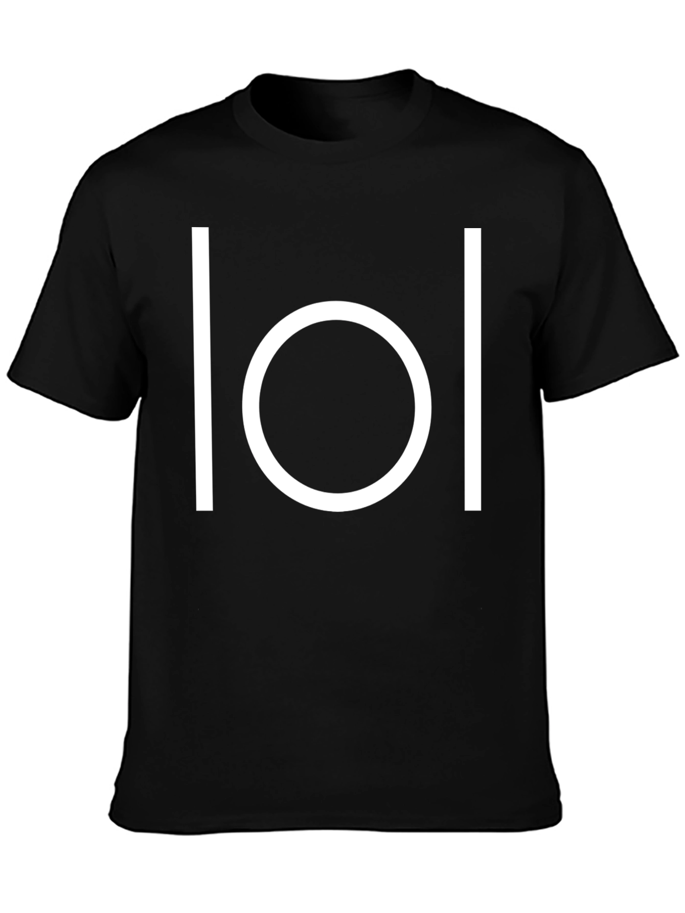 Minimalist LOL Symbol Black T-Shirt