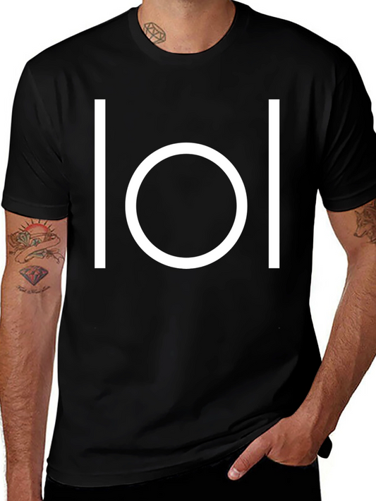 Minimalist LOL Symbol Black T-Shirt