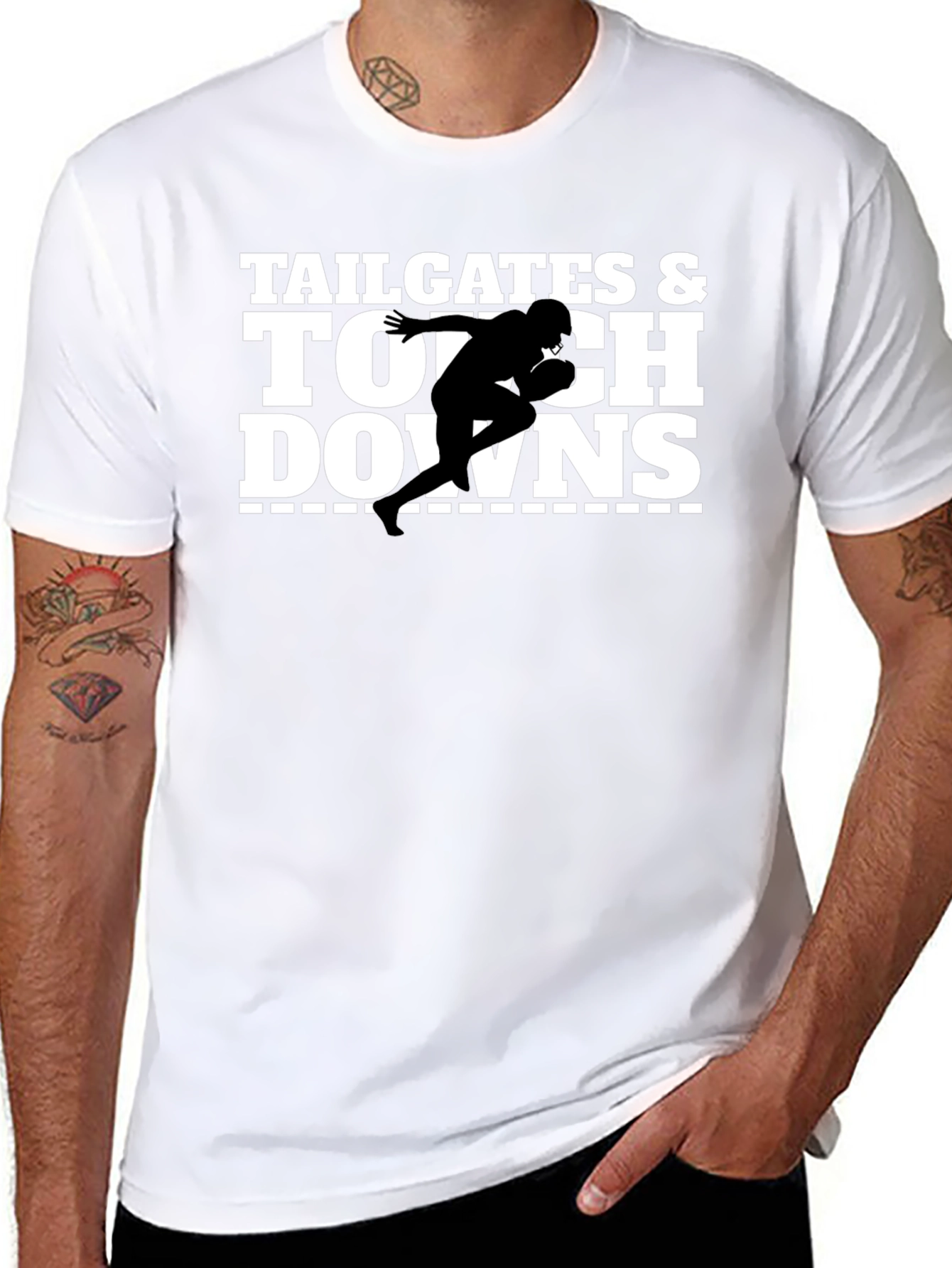 Tailgates & Touchdowns Football Graphic T-Shirt