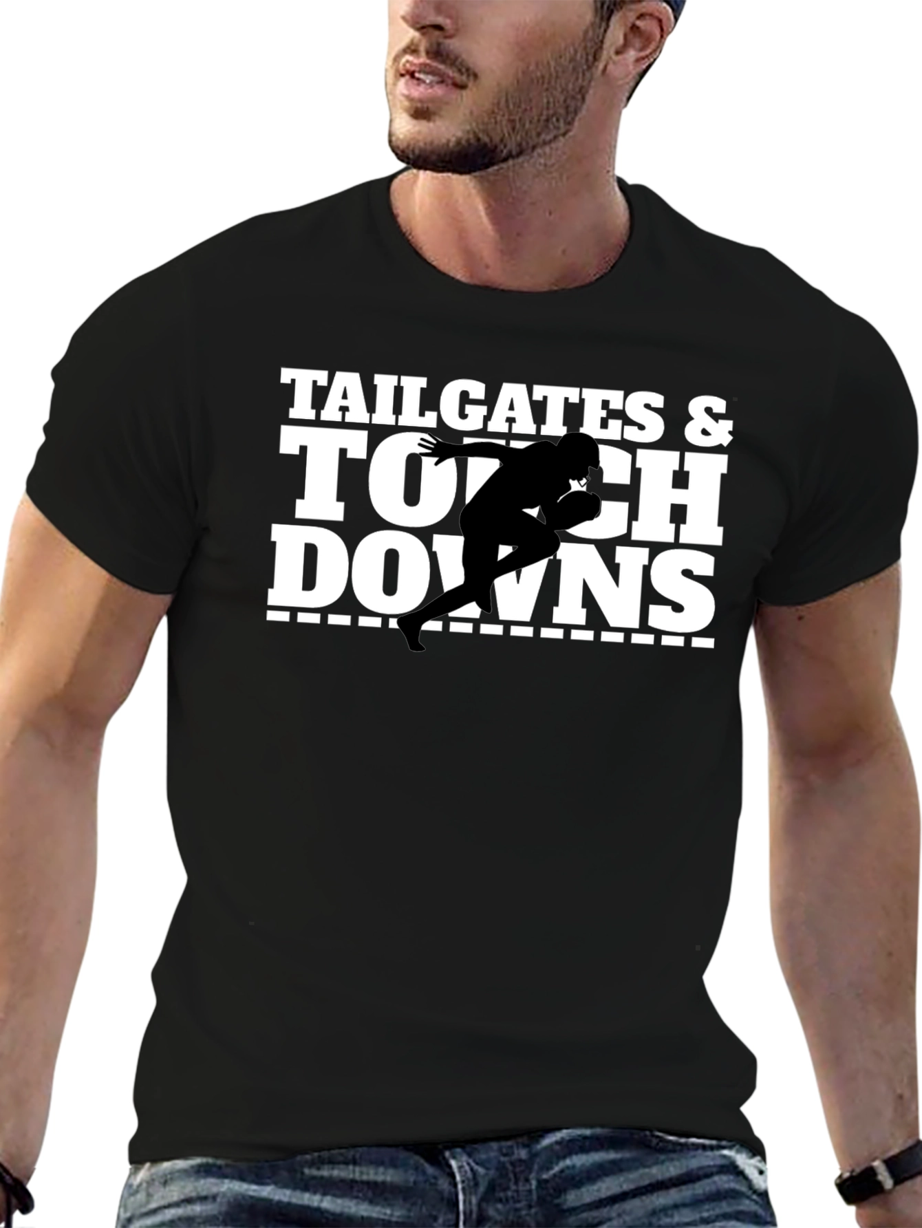 Tailgates & Touchdowns Football Graphic T-Shirt