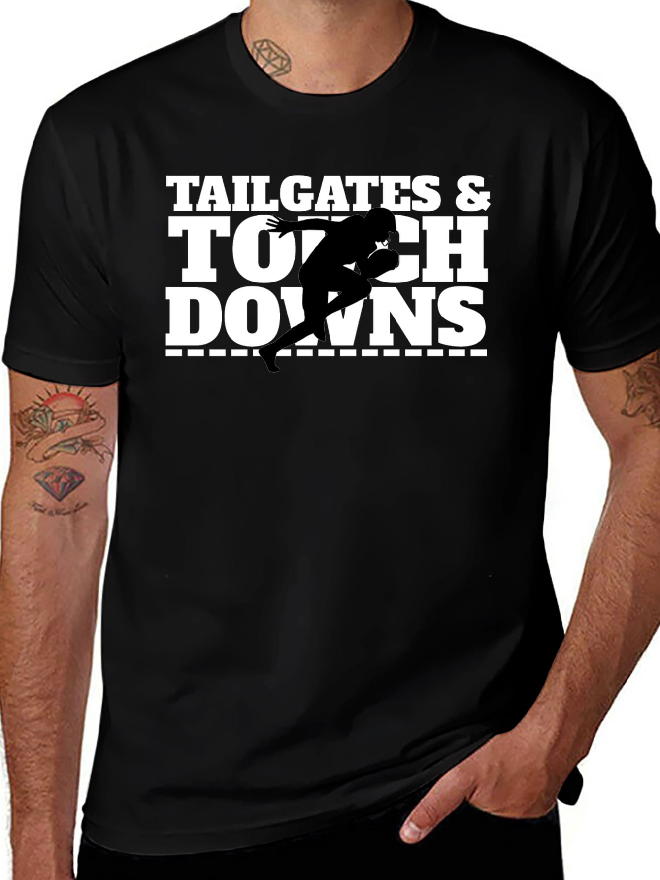 Tailgates & Touchdowns Football Graphic T-Shirt