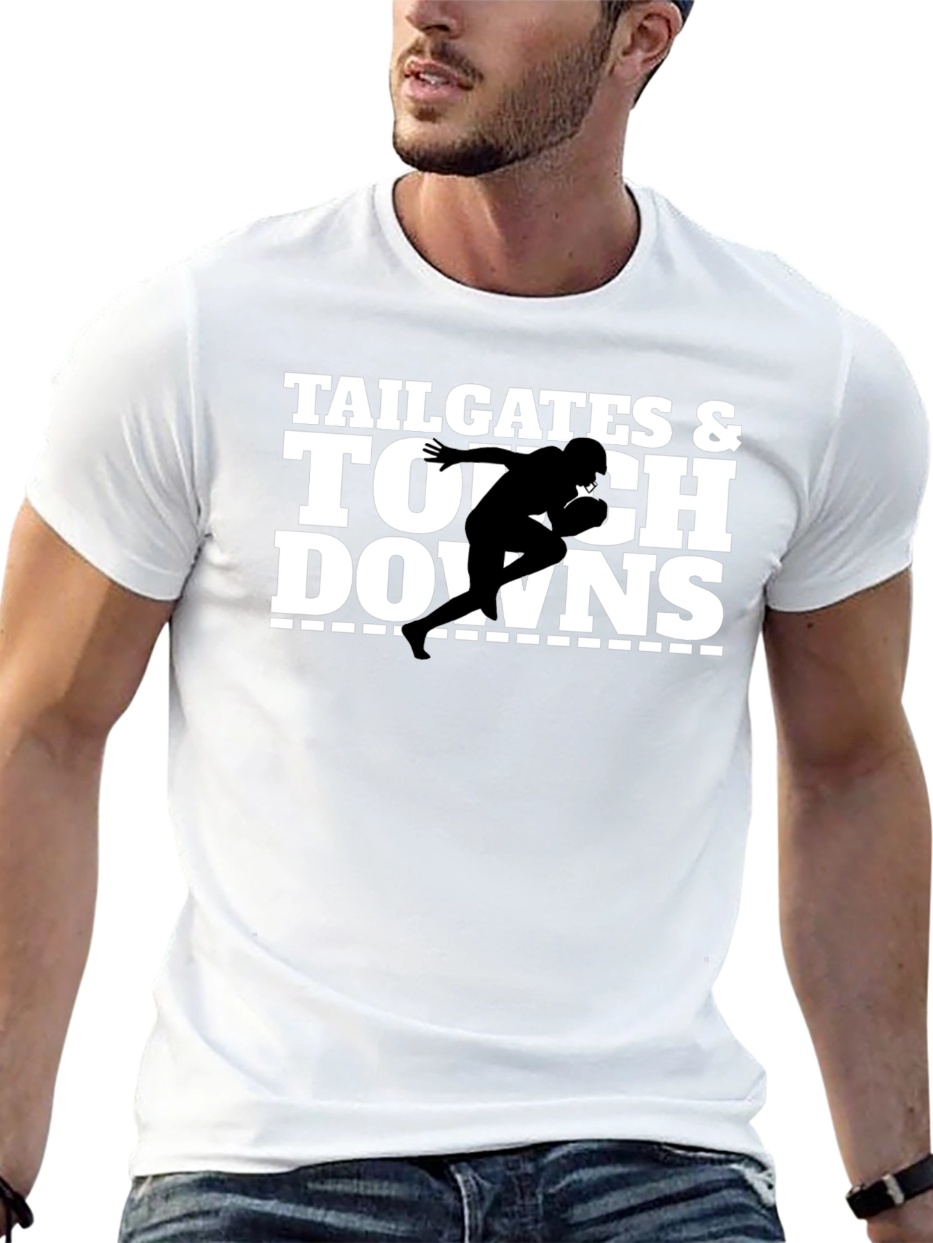 Tailgates & Touchdowns Football Graphic T-Shirt