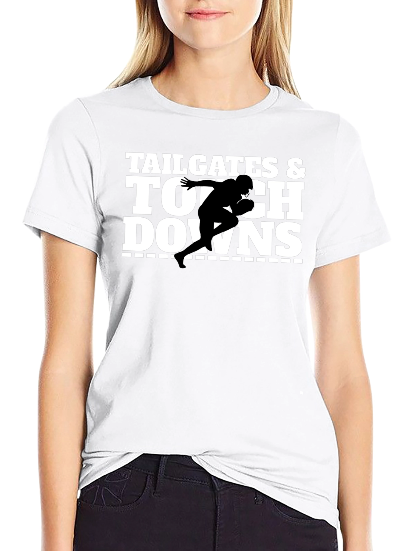 Tailgates & Touchdowns Football Graphic T-Shirt