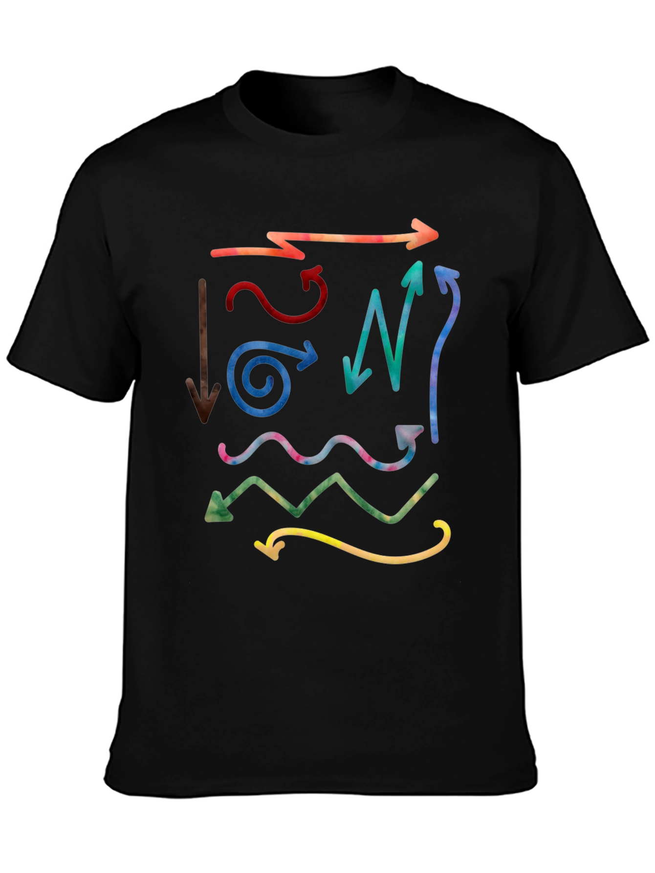 Arrow Graphic Black T-Shirt