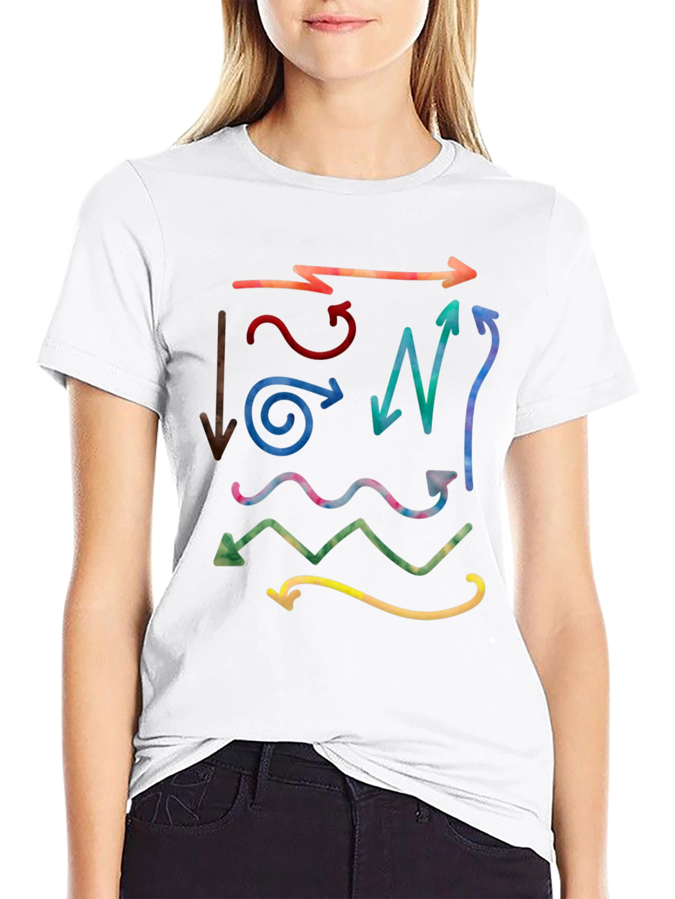 Arrow Graphic Black T-Shirt