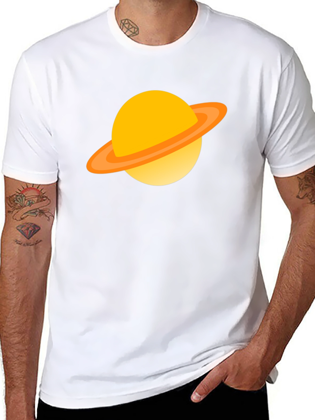 Saturn Graphic Tee - Cool Space T-Shirt