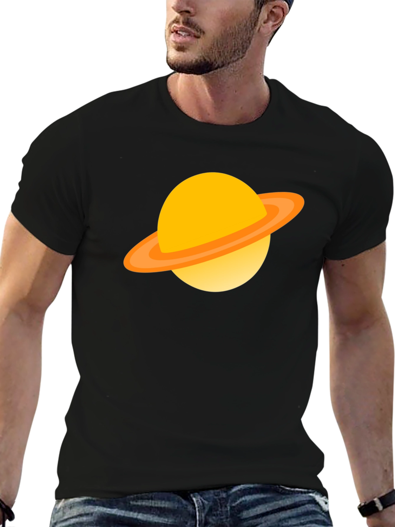 Saturn Graphic Tee - Cool Space T-Shirt