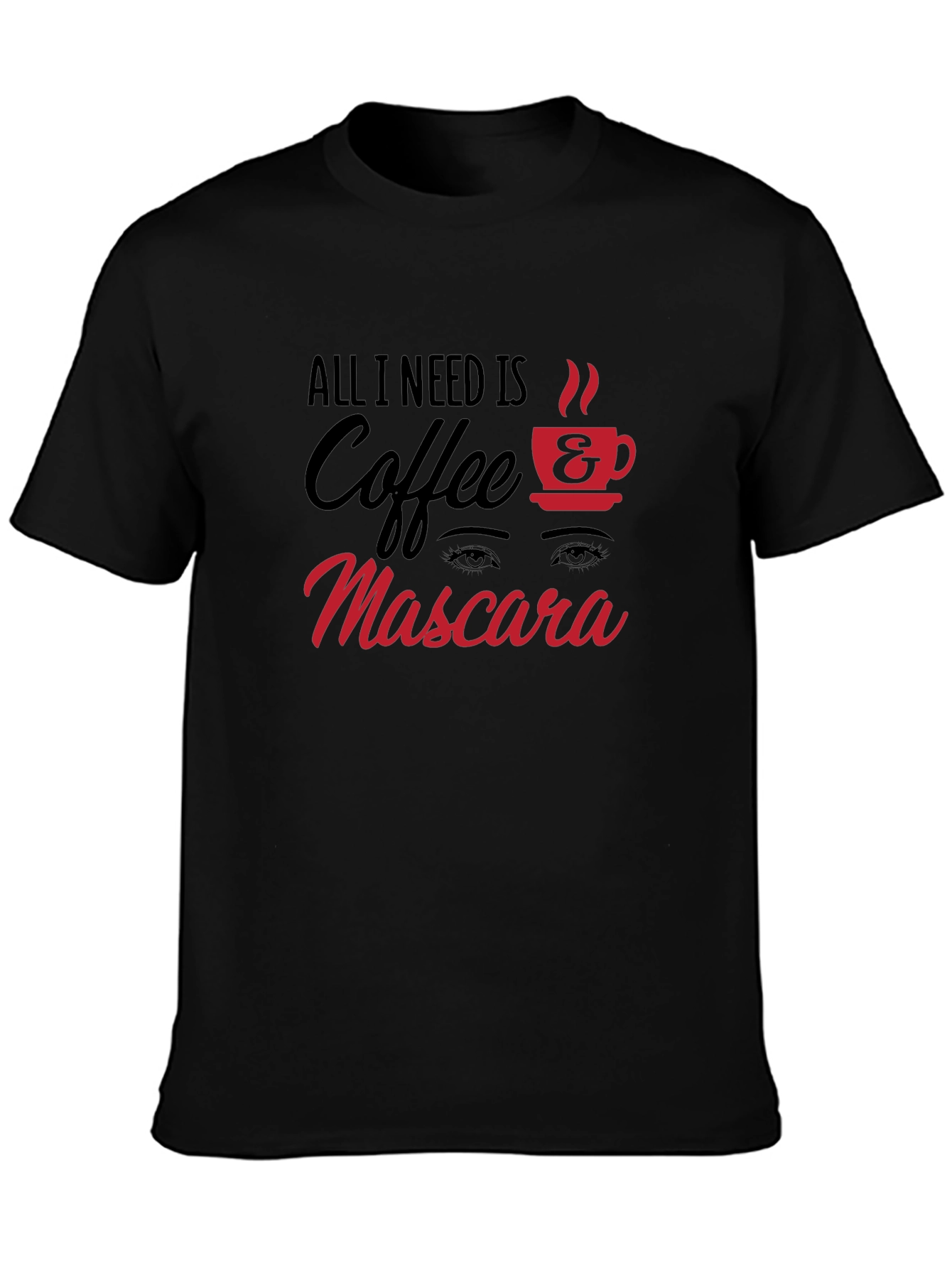 Coffee and Mascara Graphic T-Shirt