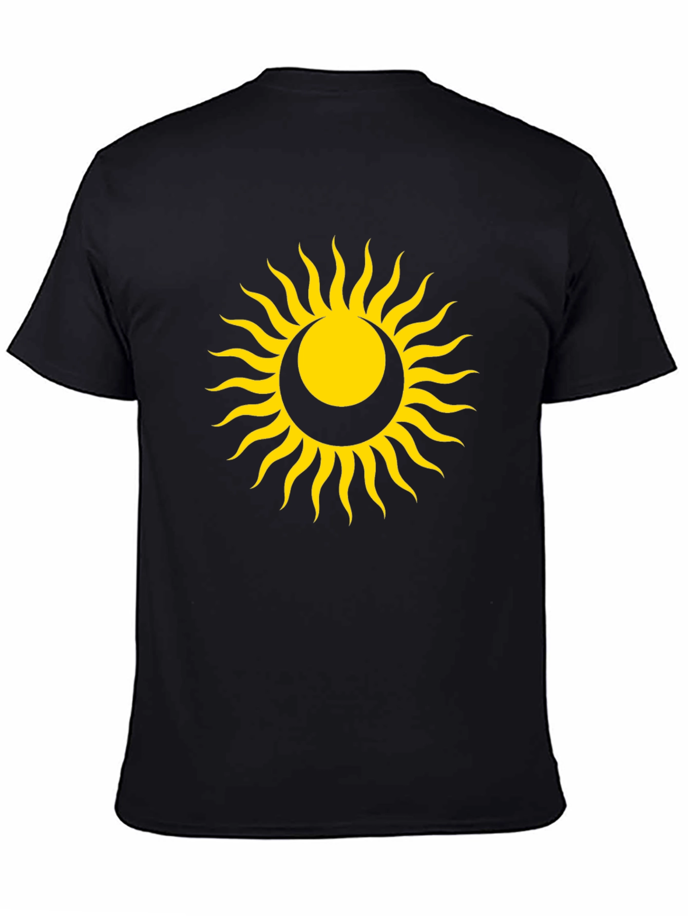 Sun and Moon Graphic Tee - Unisex Black T-Shirt