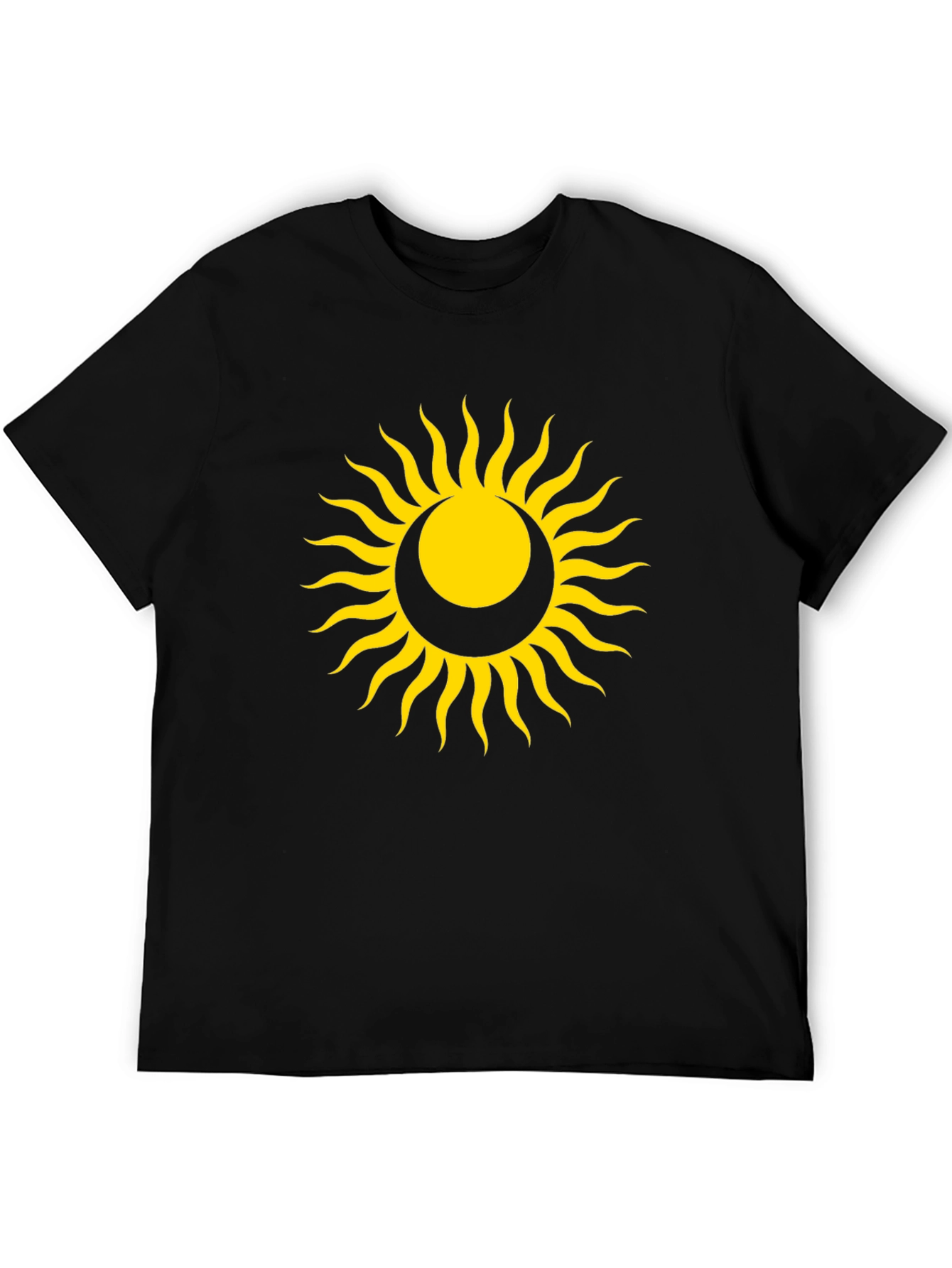Sun and Moon Graphic Tee - Unisex Black T-Shirt