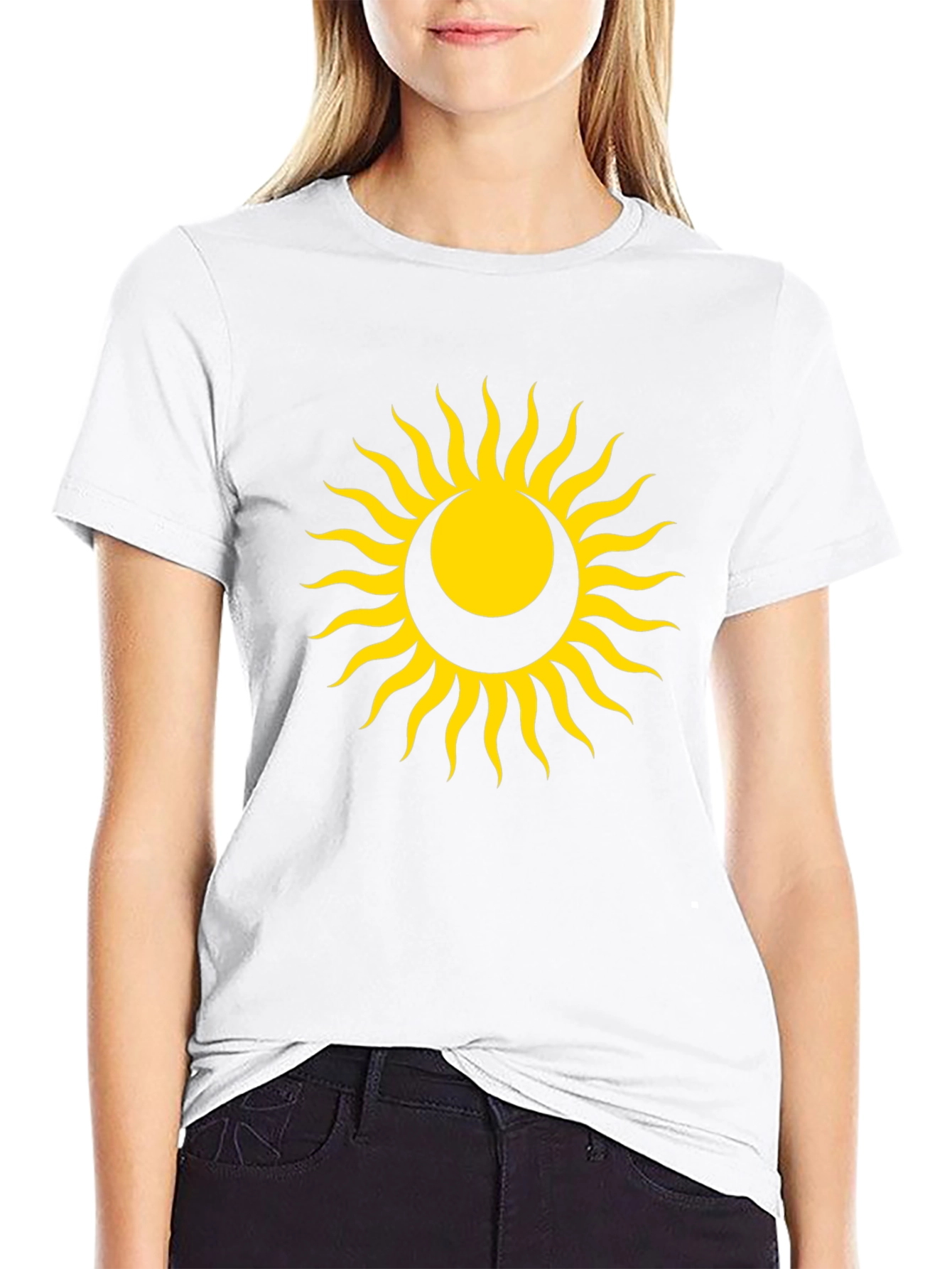 Sun and Moon Graphic Tee - Unisex Black T-Shirt
