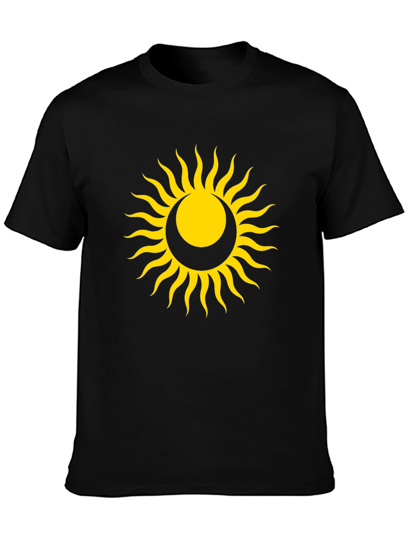 Sun and Moon Graphic Tee - Unisex Black T-Shirt