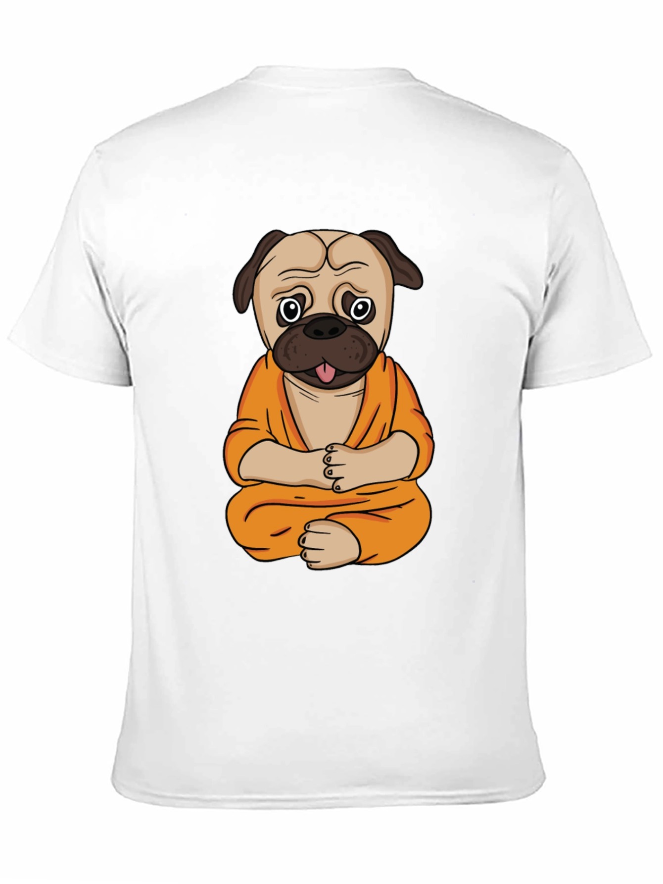 Zen Pug T-Shirt - Meditating Dog Design