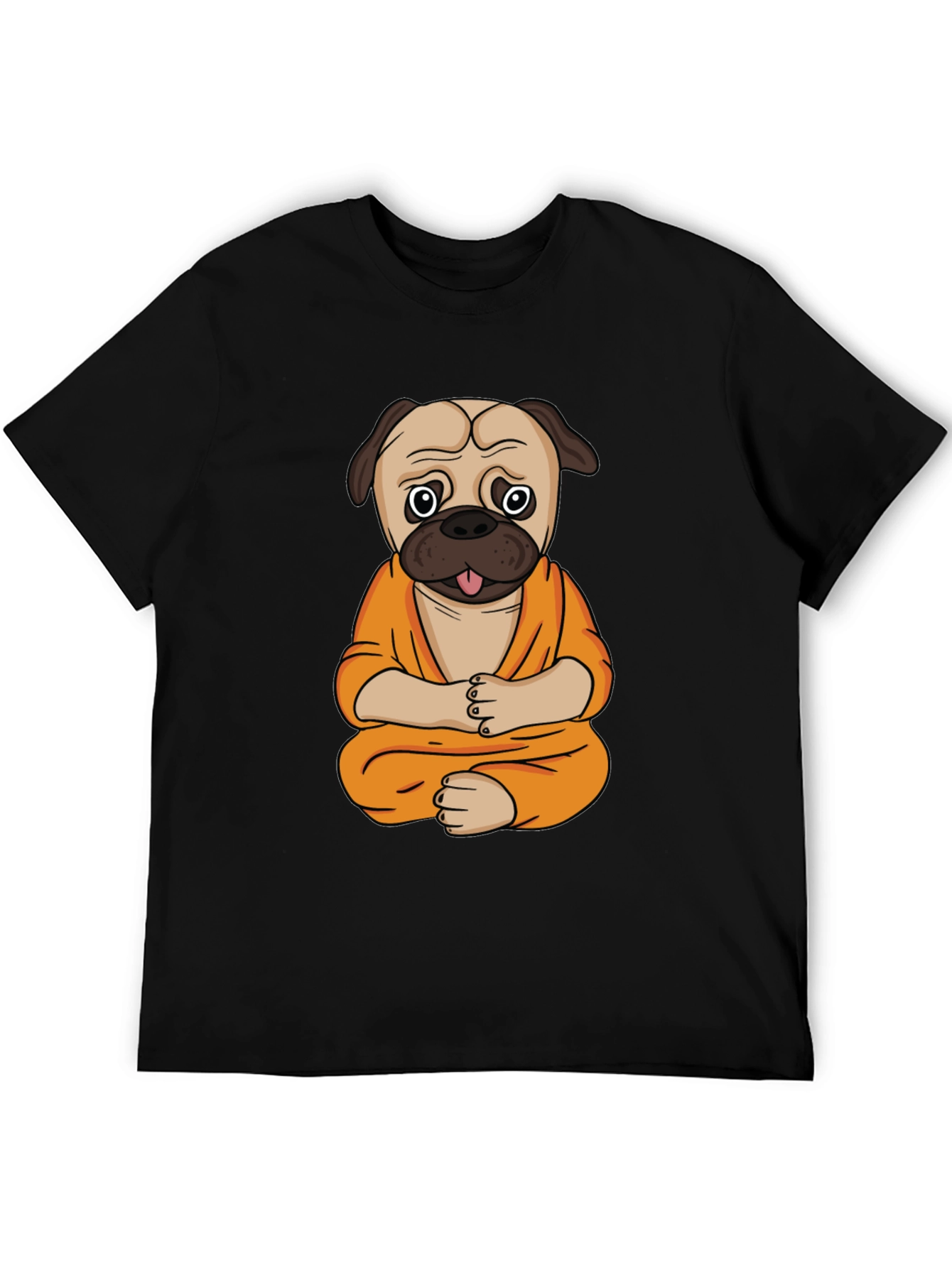 Zen Pug T-Shirt - Meditating Dog Design