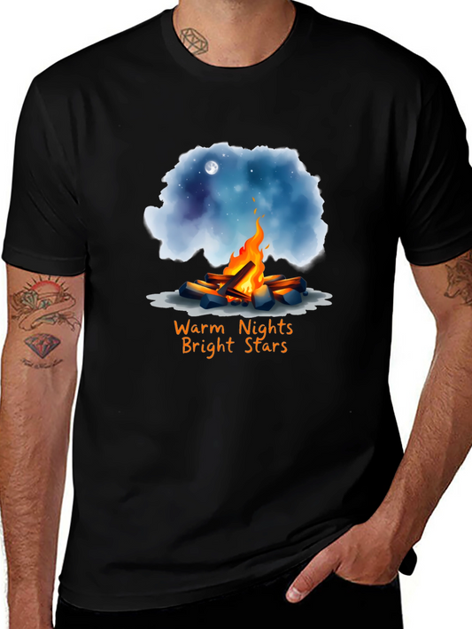 Warm Nights Bright Stars Graphic T-Shirt