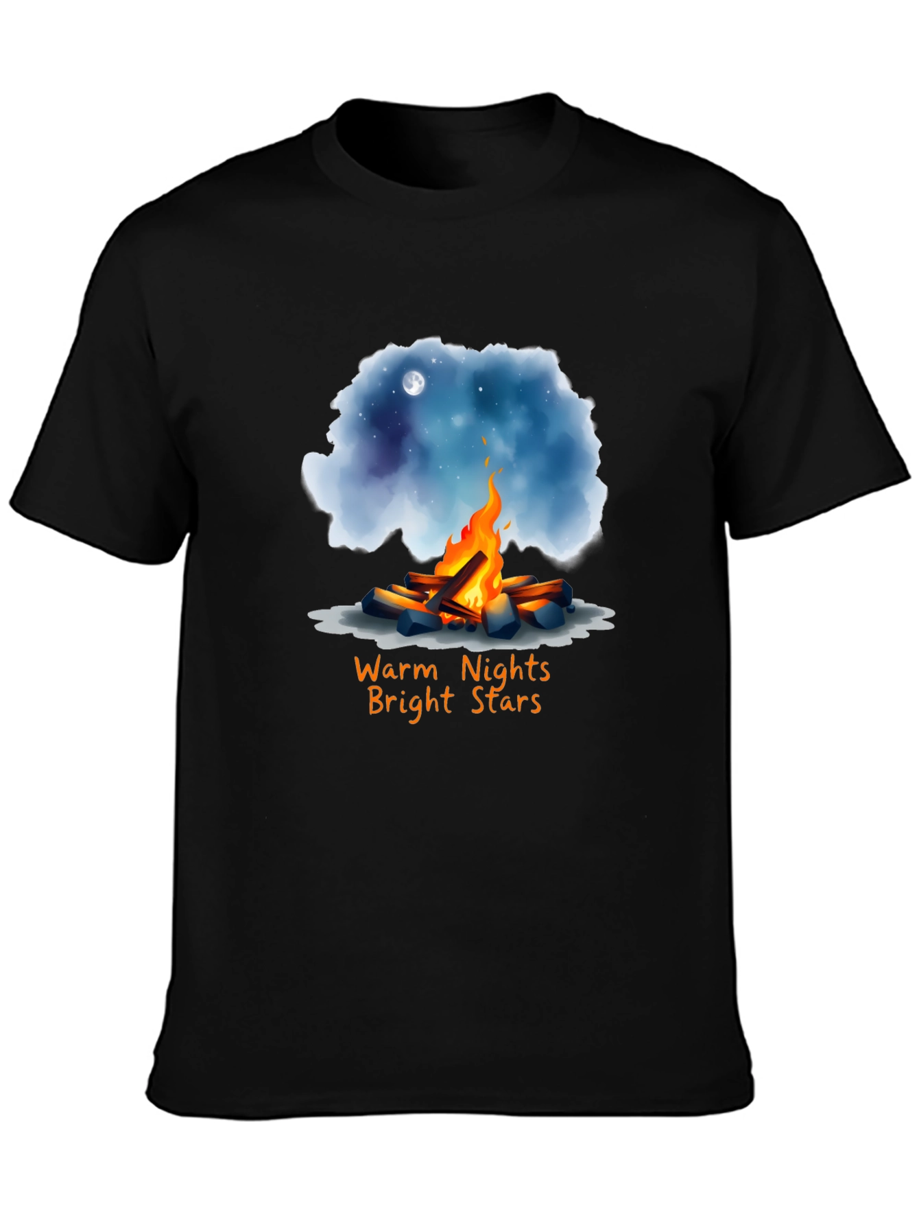 Warm Nights Bright Stars Graphic T-Shirt