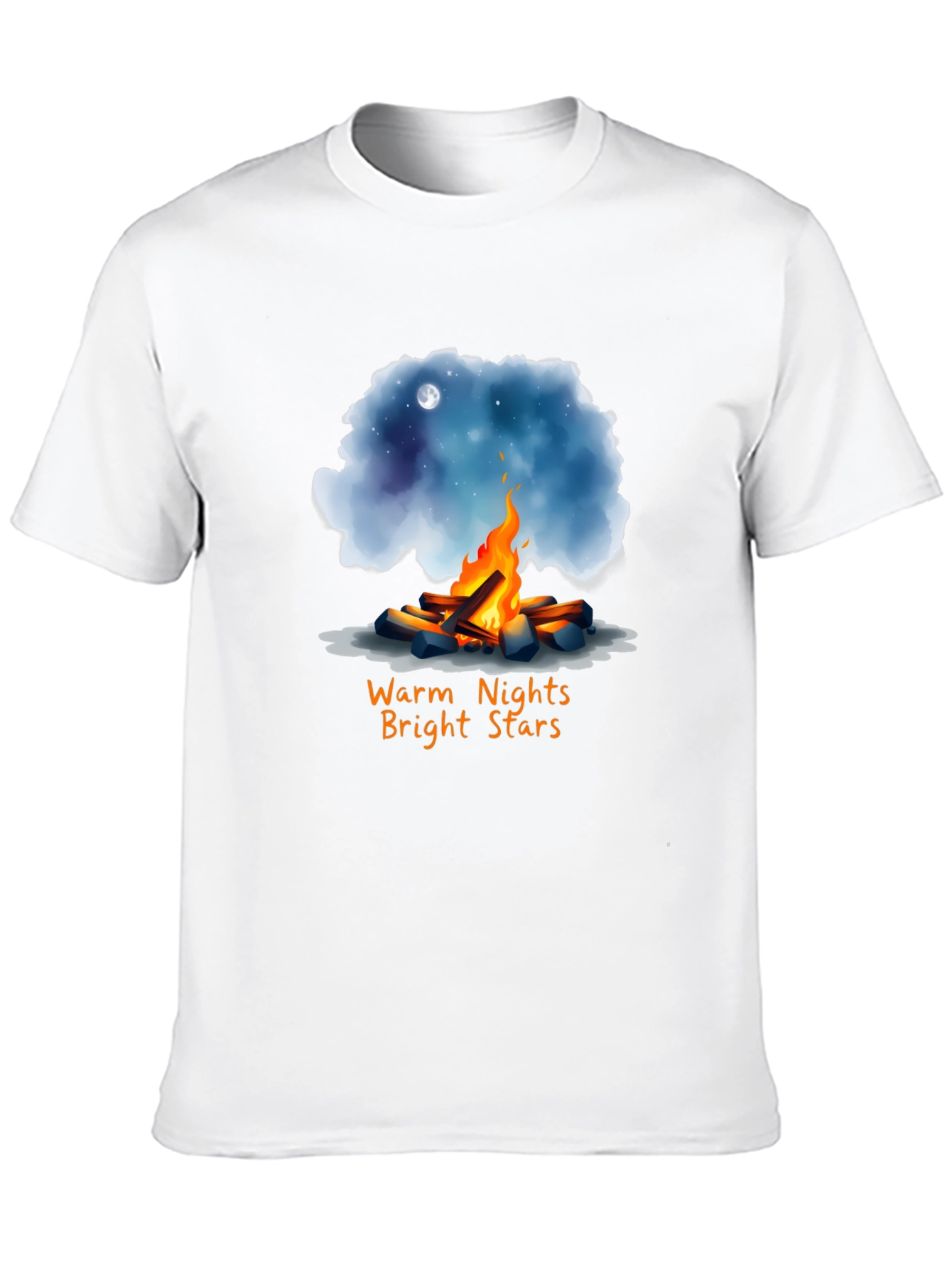 Warm Nights Bright Stars Graphic T-Shirt