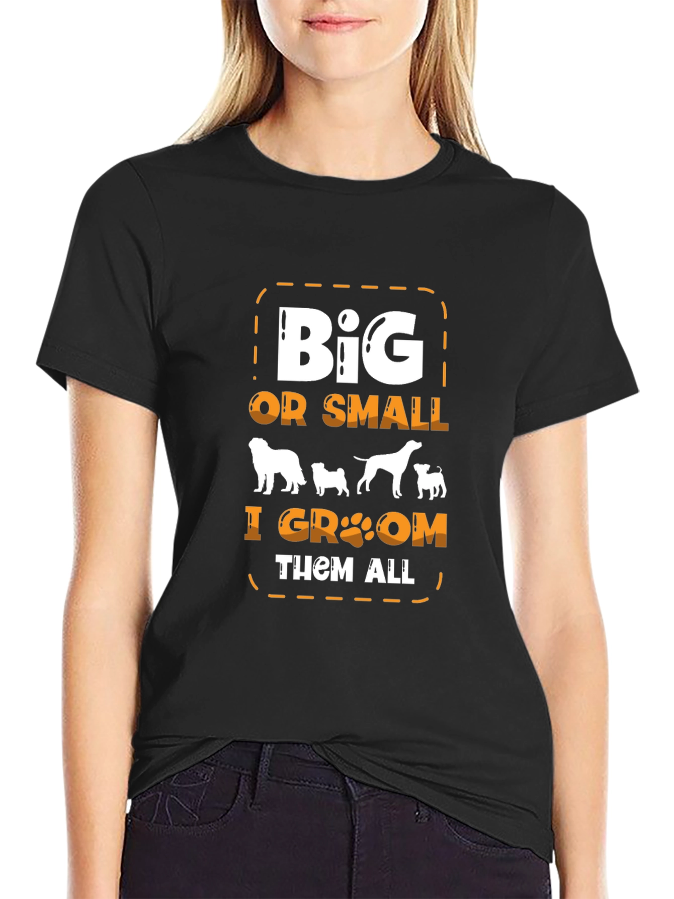 Big or Small Dog Groomer T-Shirt
