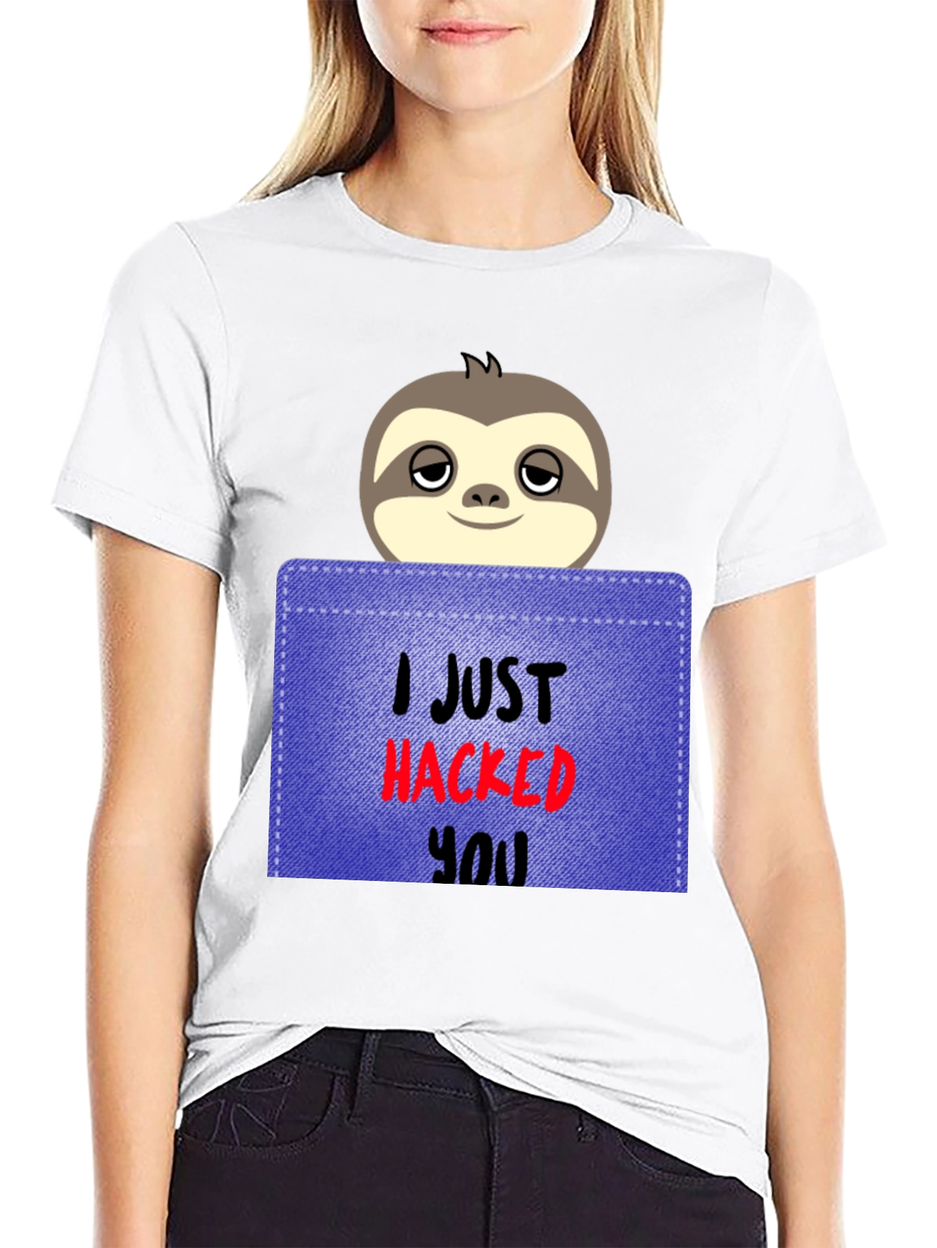I Just Hacked You Sloth Graphic Tee