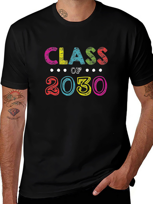 Class of 2030 Colorful Graphic T-Shirt