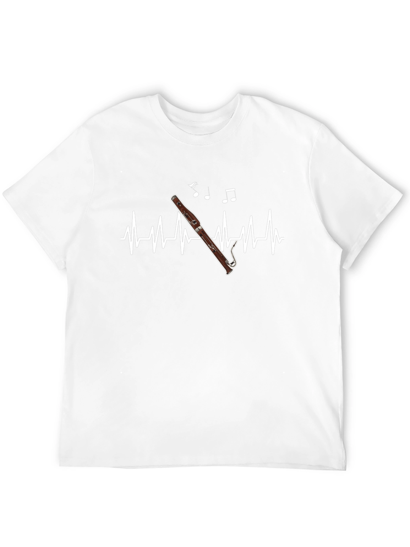 Bassoon Heartbeat T-Shirt - Music Lover Tee